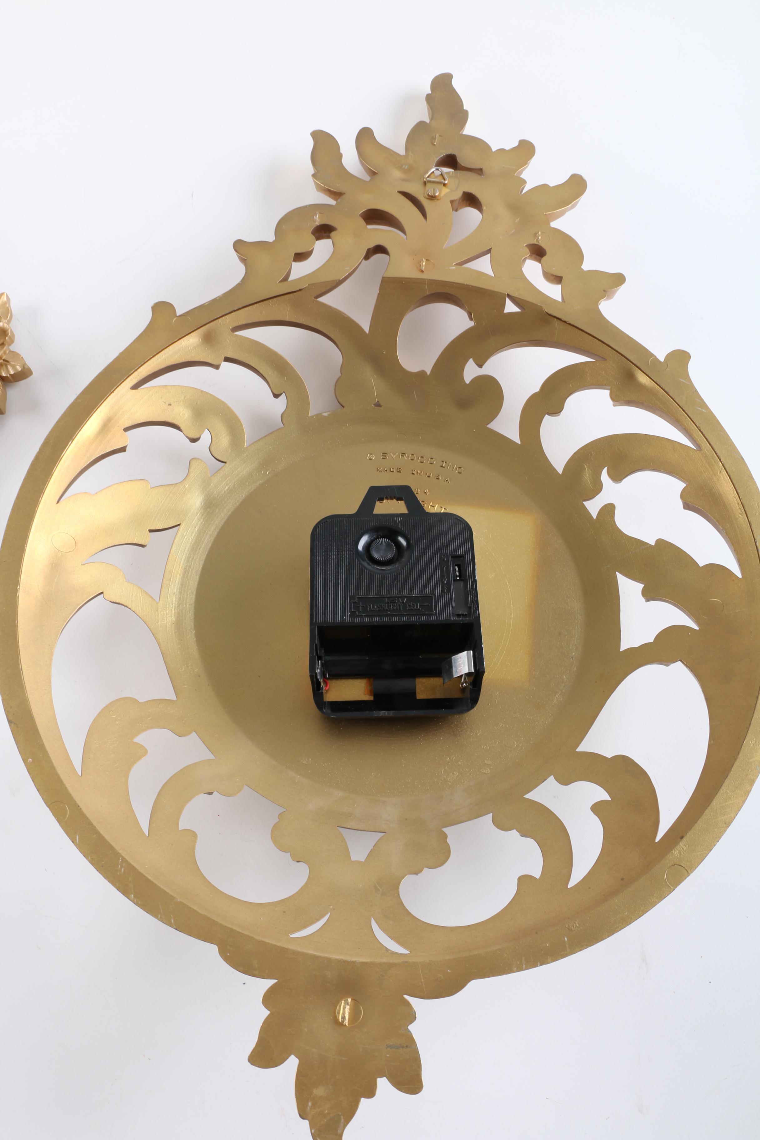 Gold Tone Wall Clocks