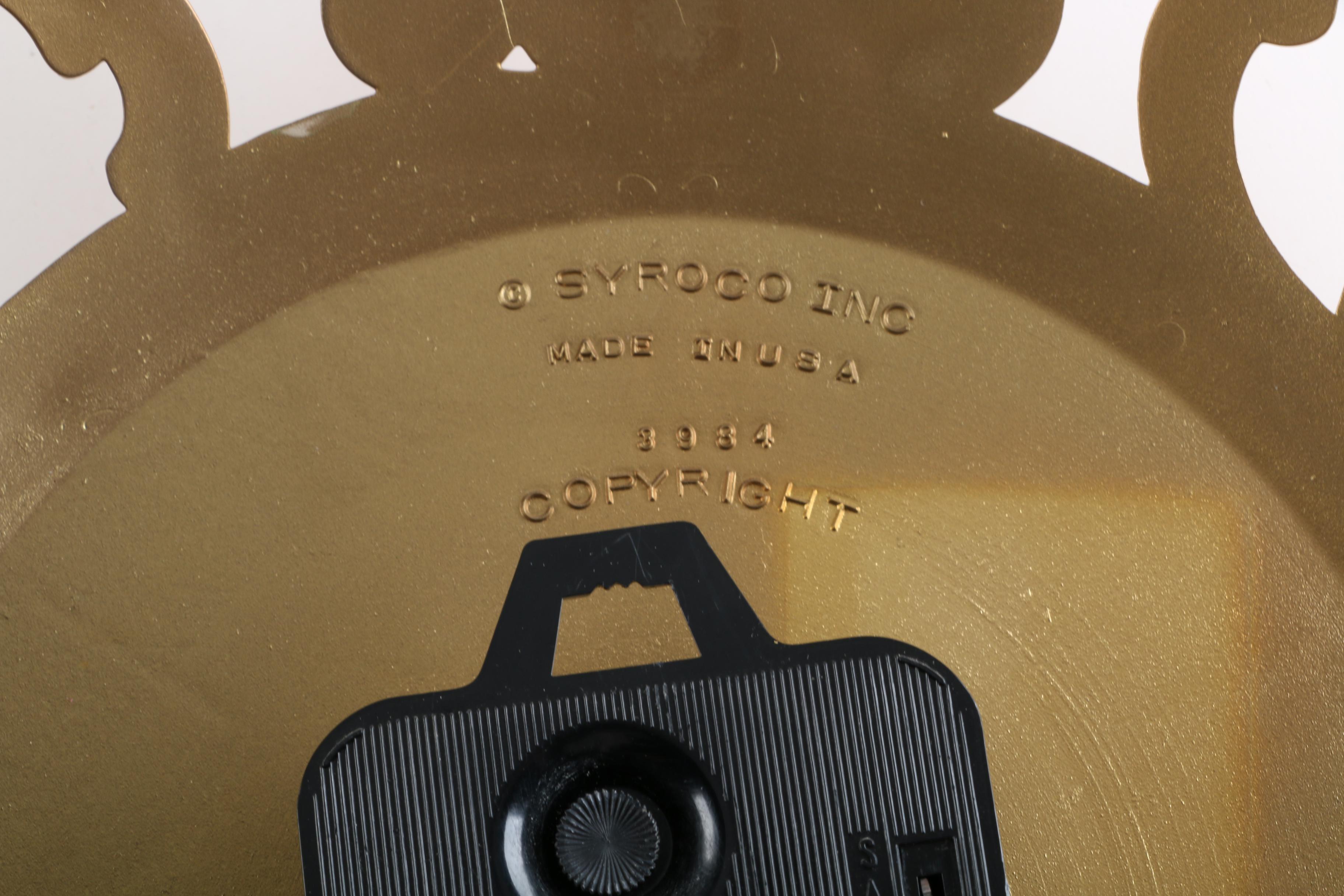 Gold Tone Wall Clocks