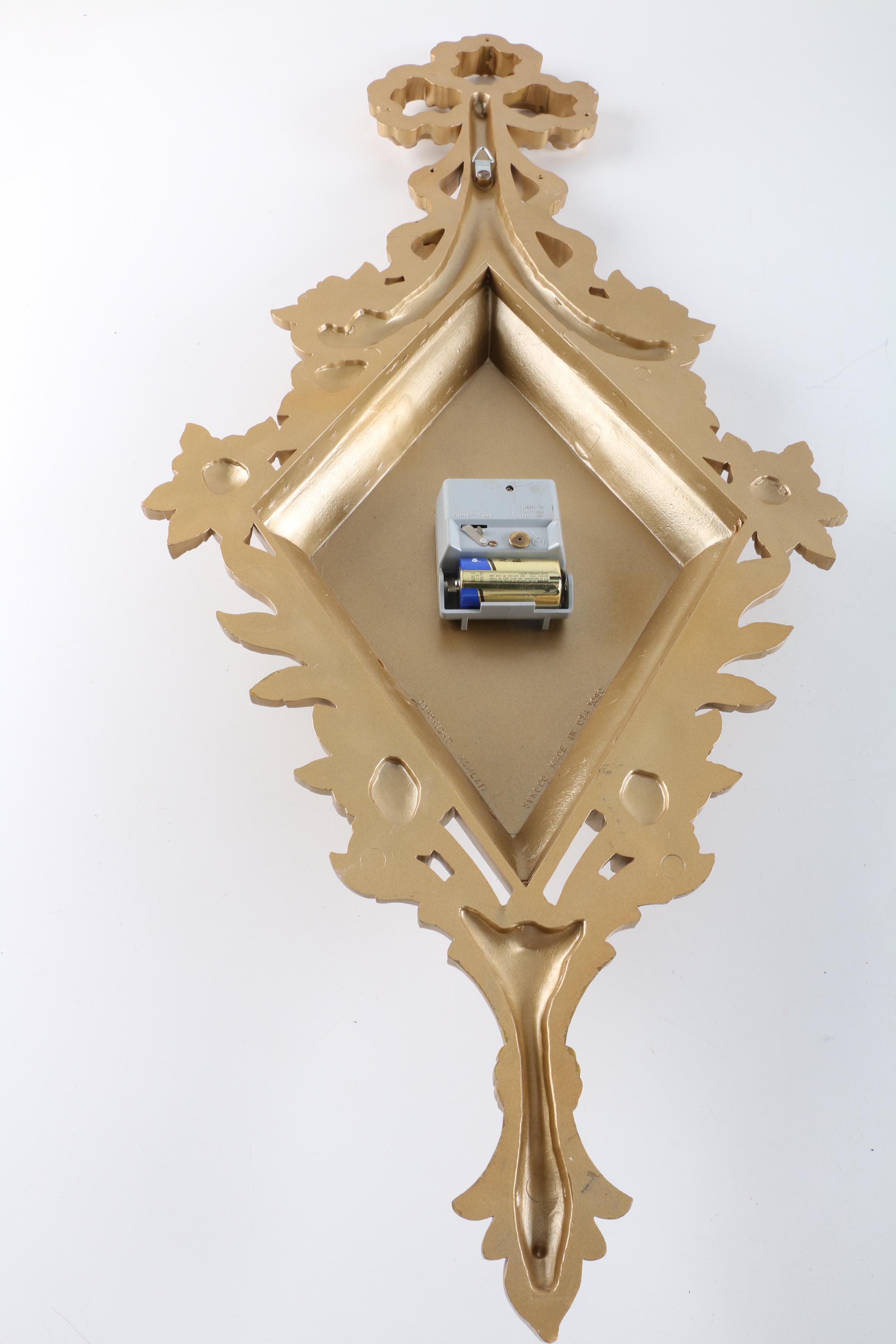 Gold Tone Wall Clocks