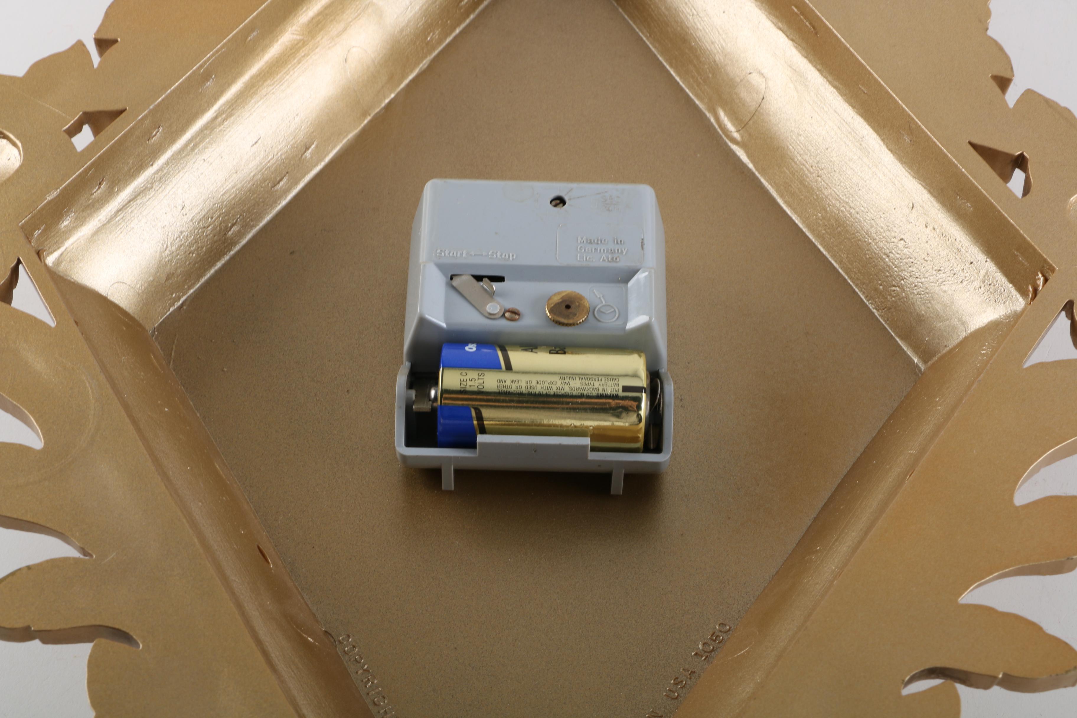 Gold Tone Wall Clocks