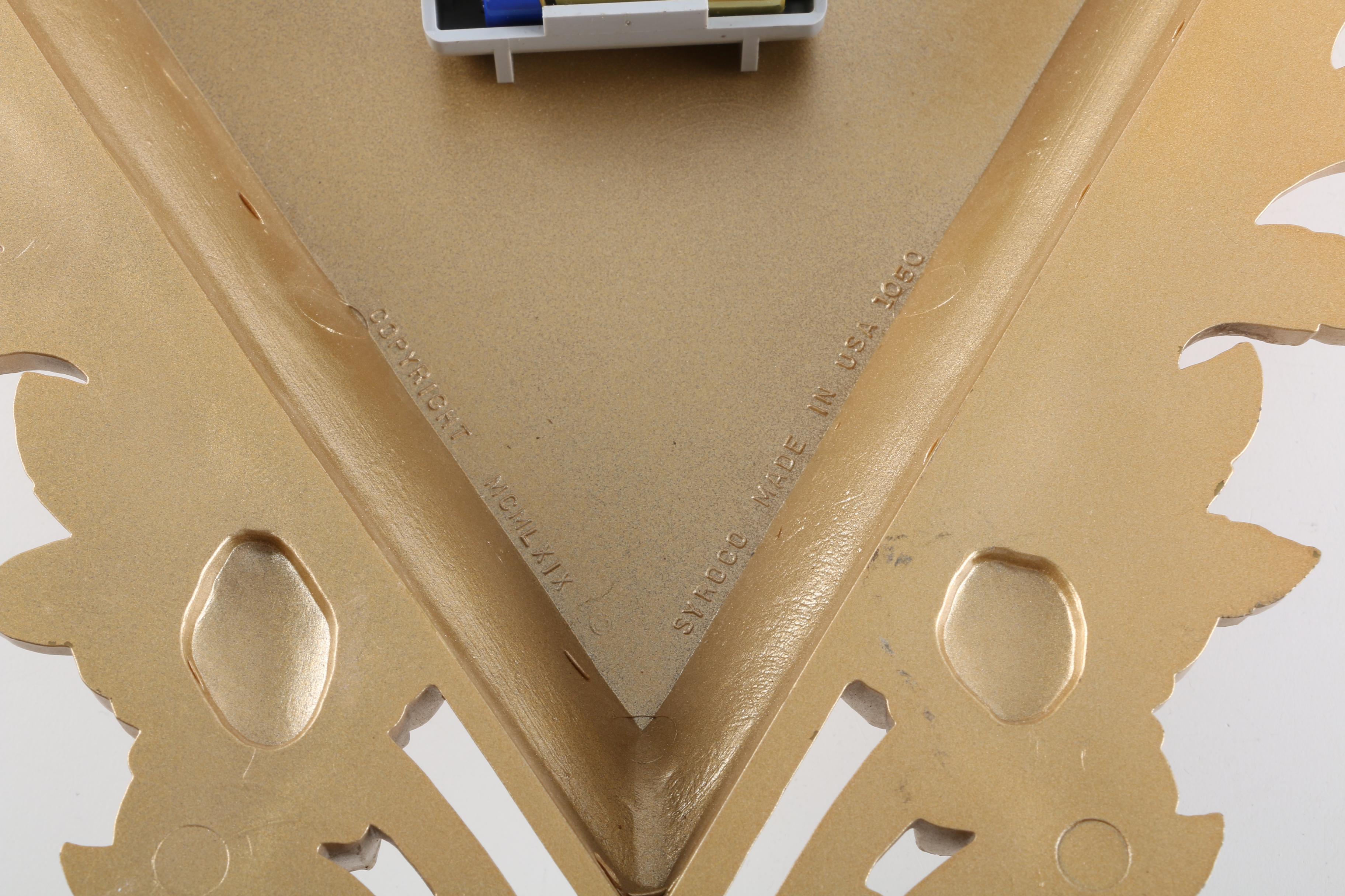 Gold Tone Wall Clocks