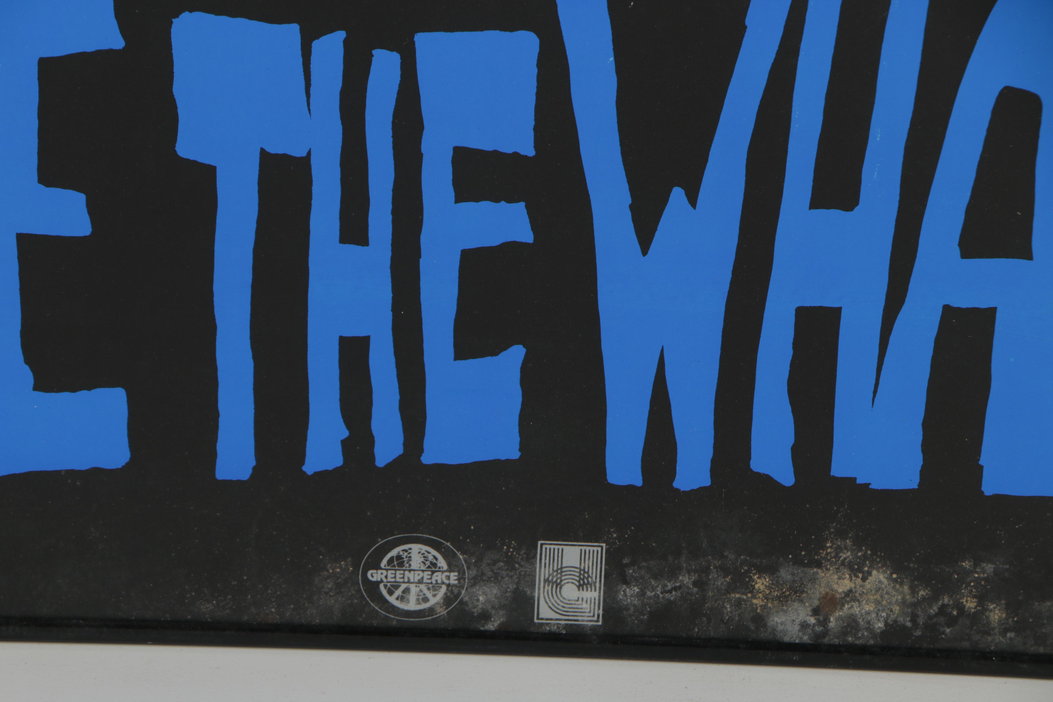 Friedensreich Hundertwasser Mixed Media Poster "Save The Whales"