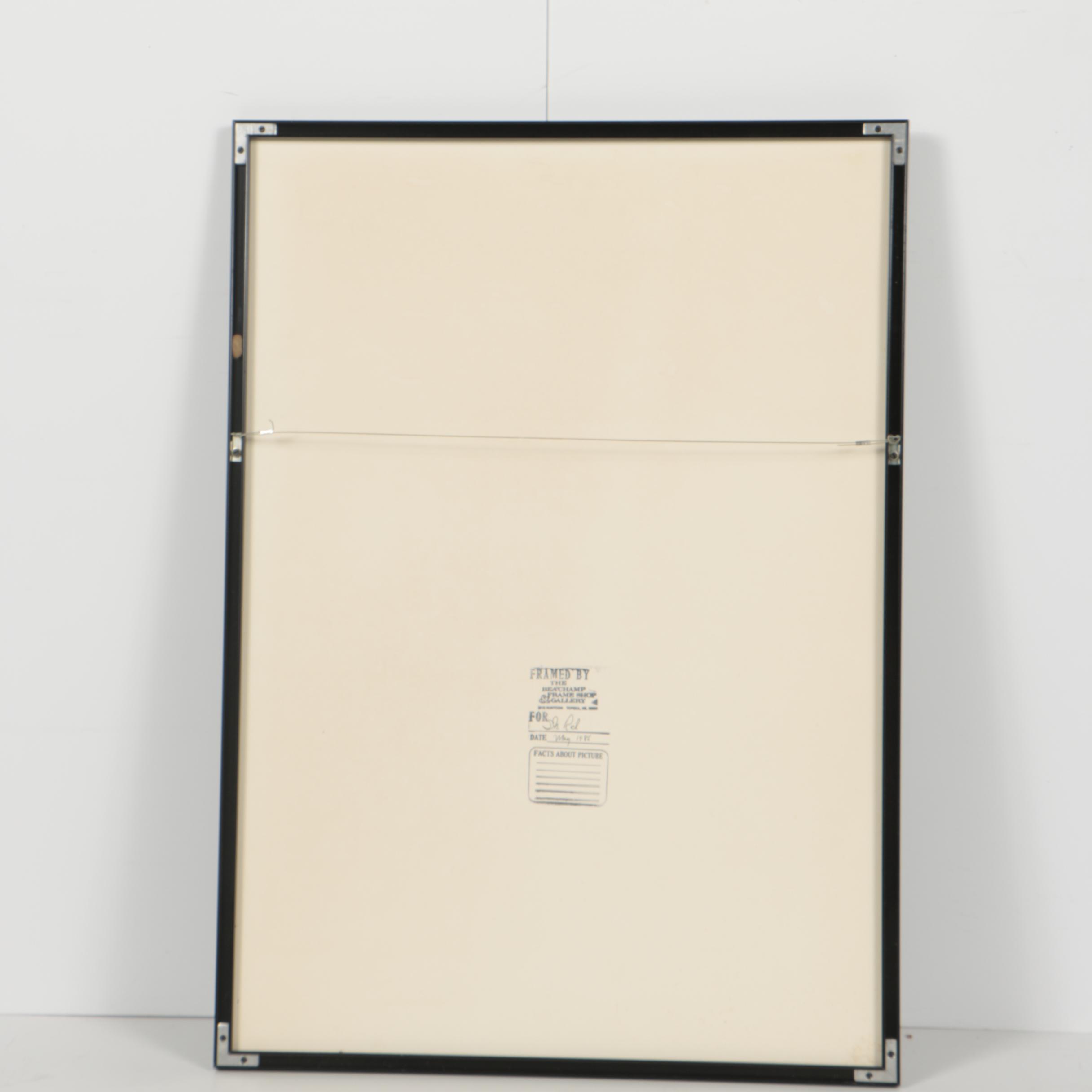 Friedensreich Hundertwasser Mixed Media Poster "Save The Whales"