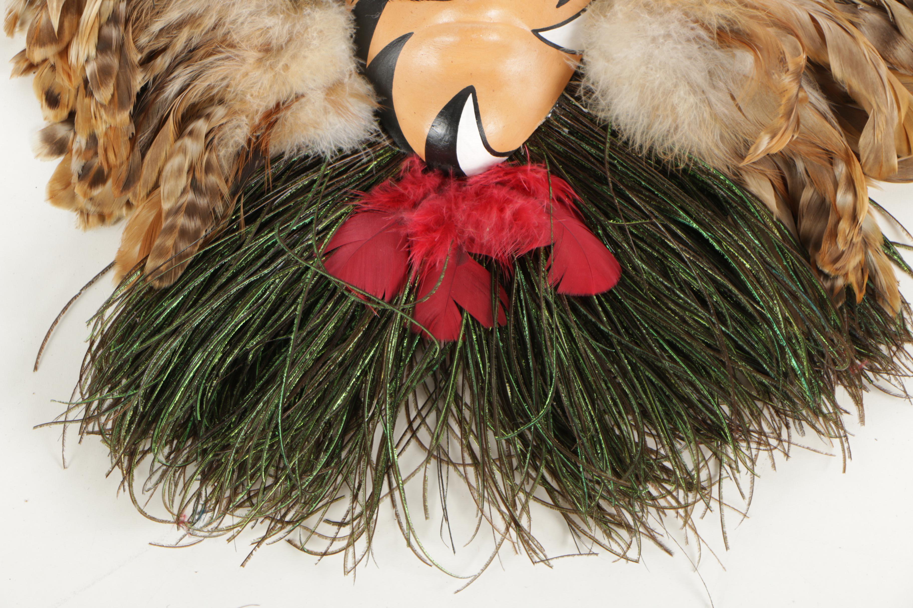 R.W. Adamson Mixed Media Masks "The Protector" and "The Truth Sayer"