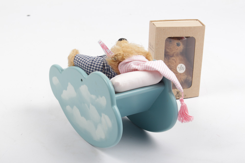 Steiff Limited Edition Teddy Bear With a Cloud Cradle