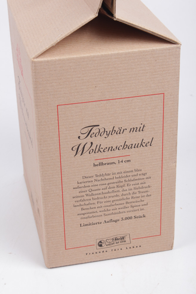 Steiff Limited Edition Teddy Bear With a Cloud Cradle