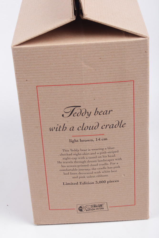 Steiff Limited Edition Teddy Bear With a Cloud Cradle