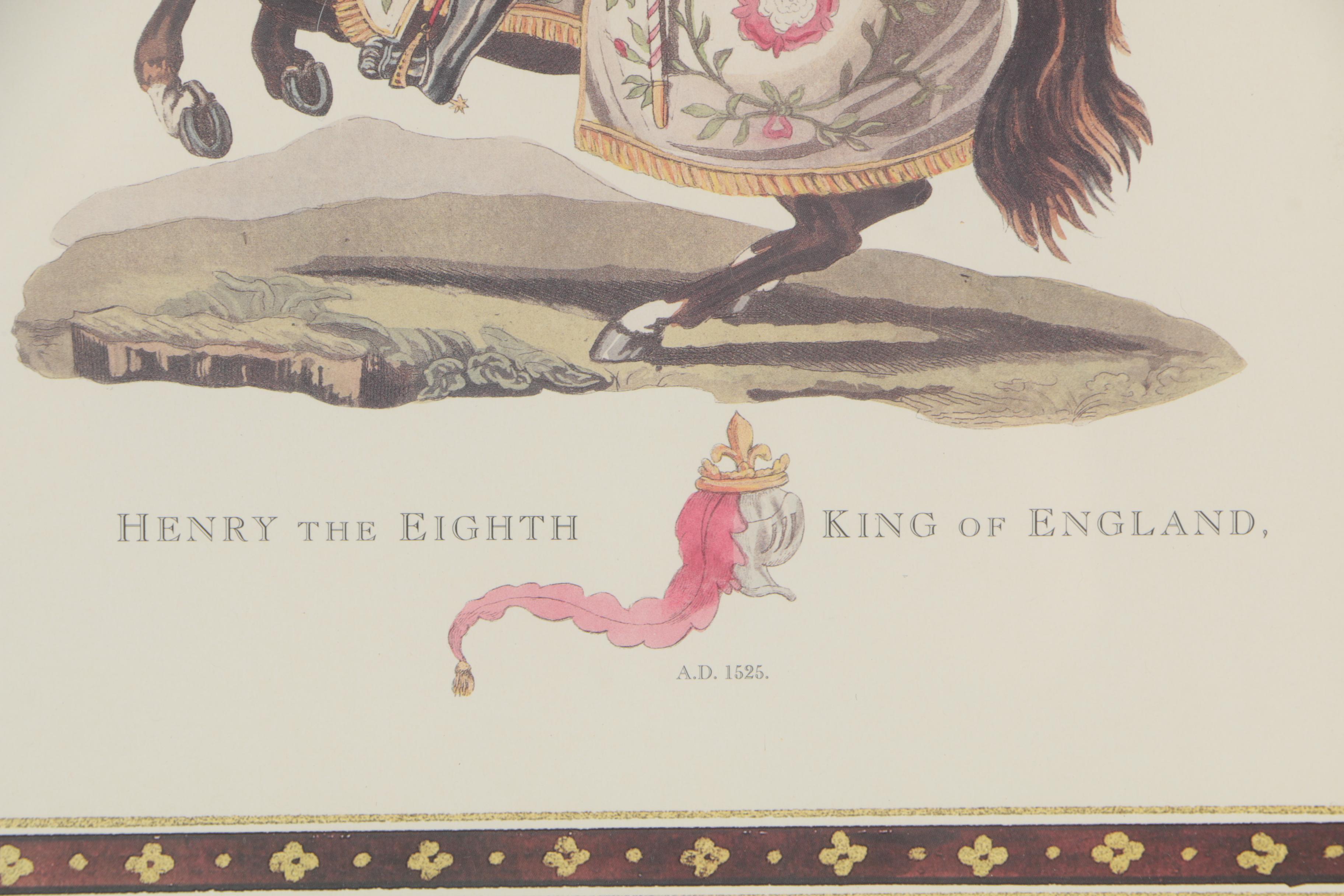 Offset Lithograph After Sir Samuel Rush Meyrick's Engraving "Henry the Eighth"