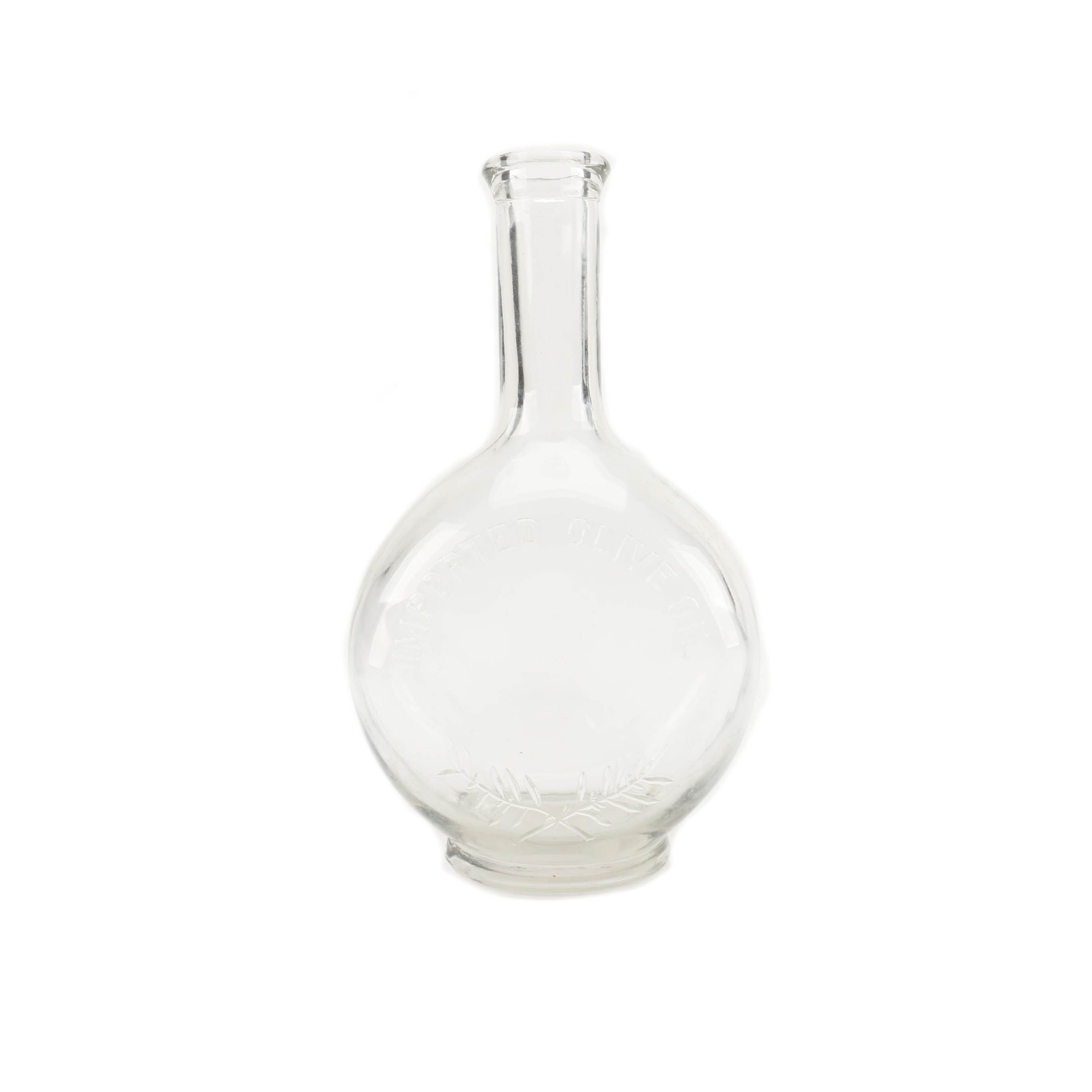 Vintage Glass Olive Oil Bottle