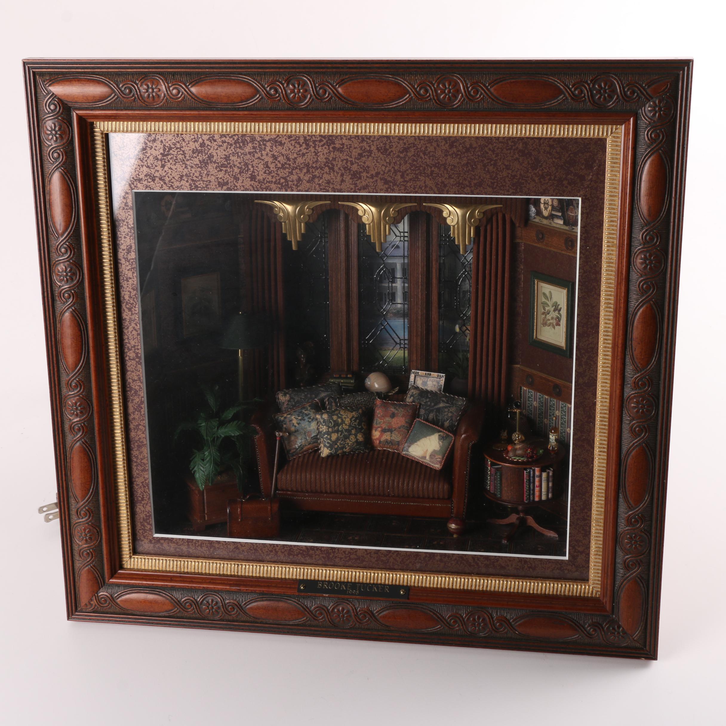 Brooke Tucker Miniatures Living Room Diorama