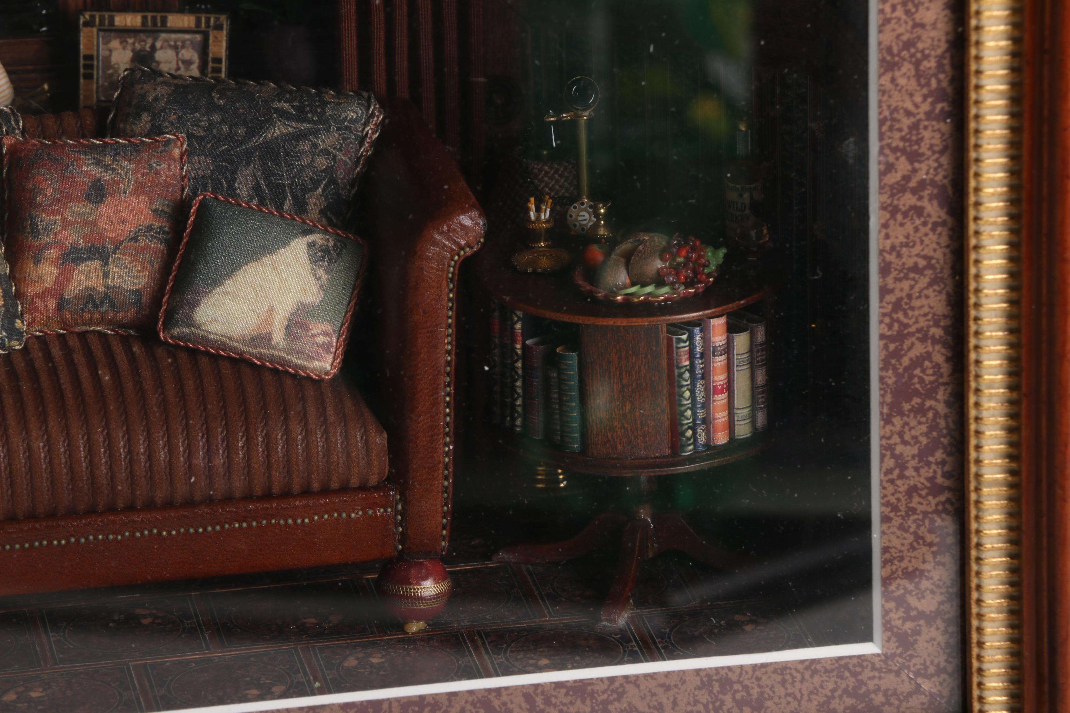 Brooke Tucker Miniatures Living Room Diorama