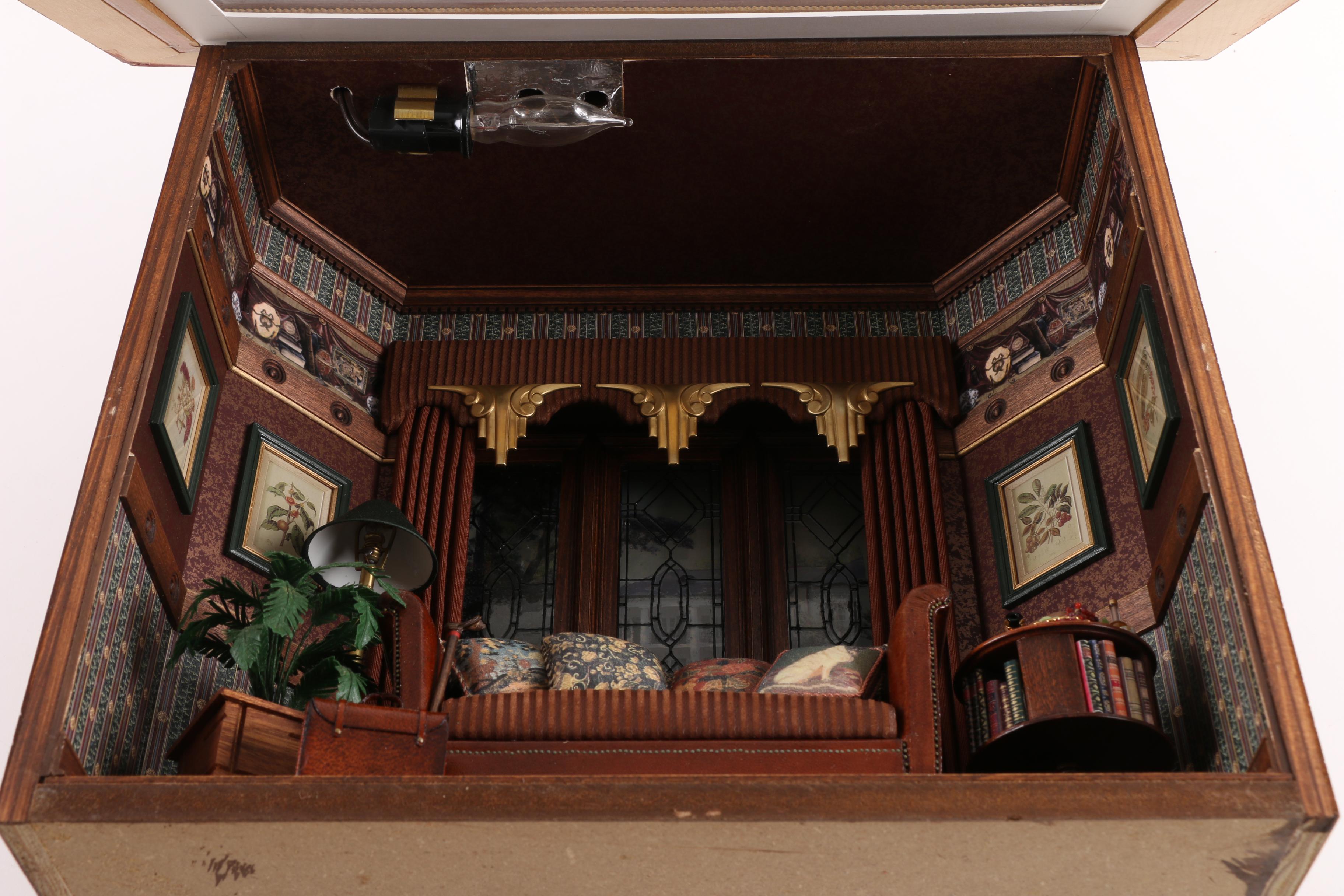 Brooke Tucker Miniatures Living Room Diorama