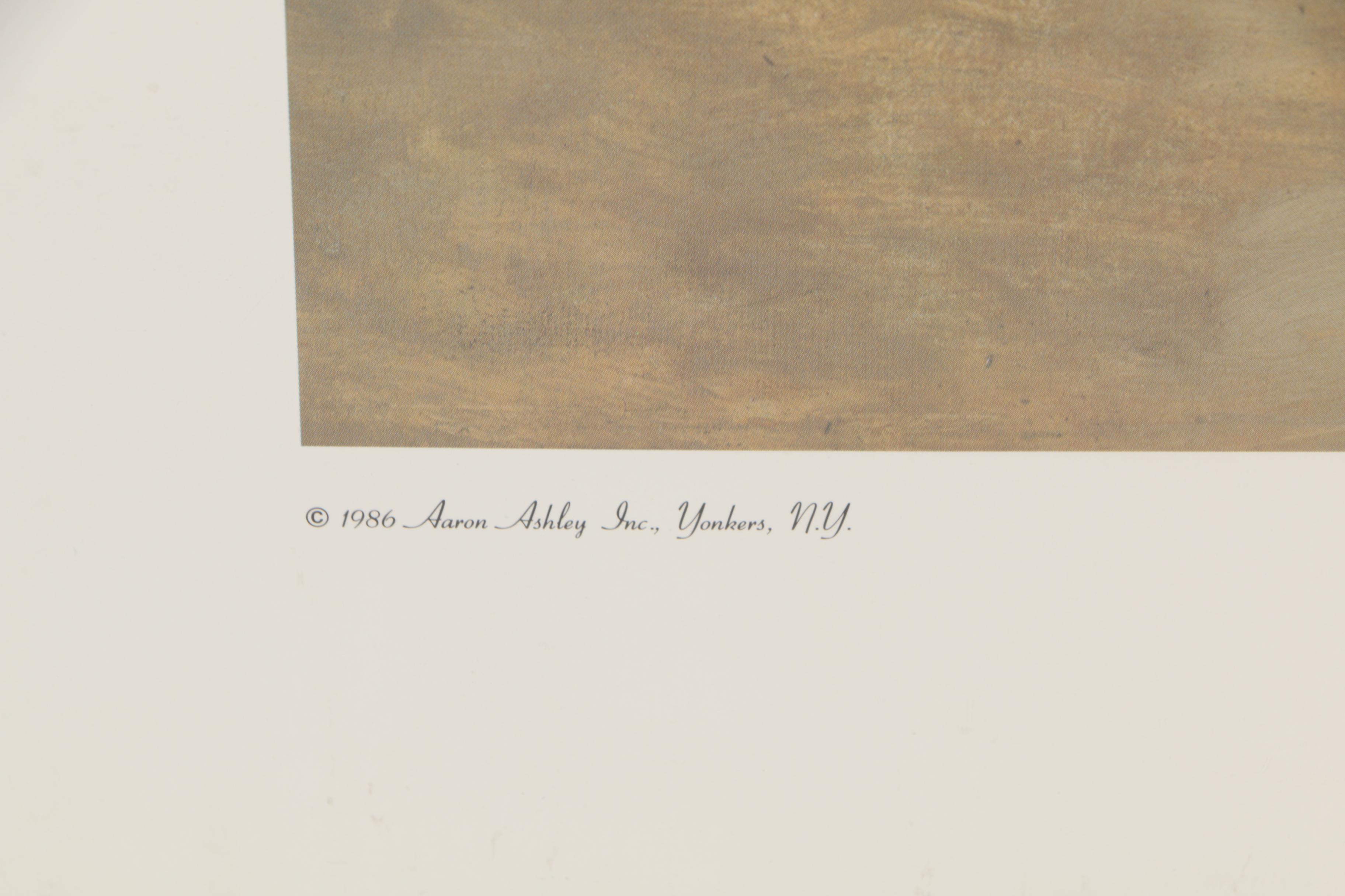 Offset Lithograph After Corot "Madame Stumpf and Her Daughter"