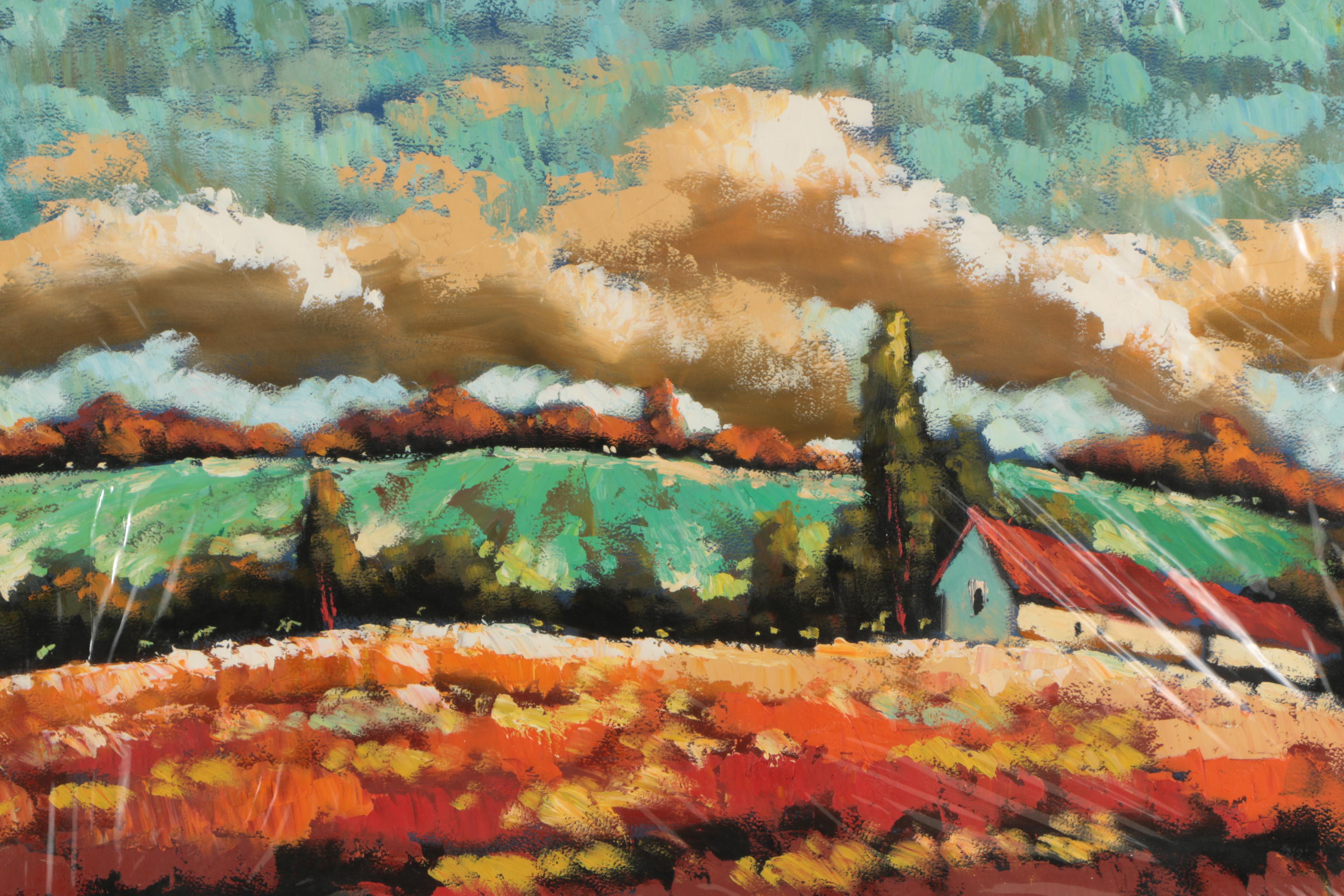 Sergey Cherep Oil Landscape Painting on Paper