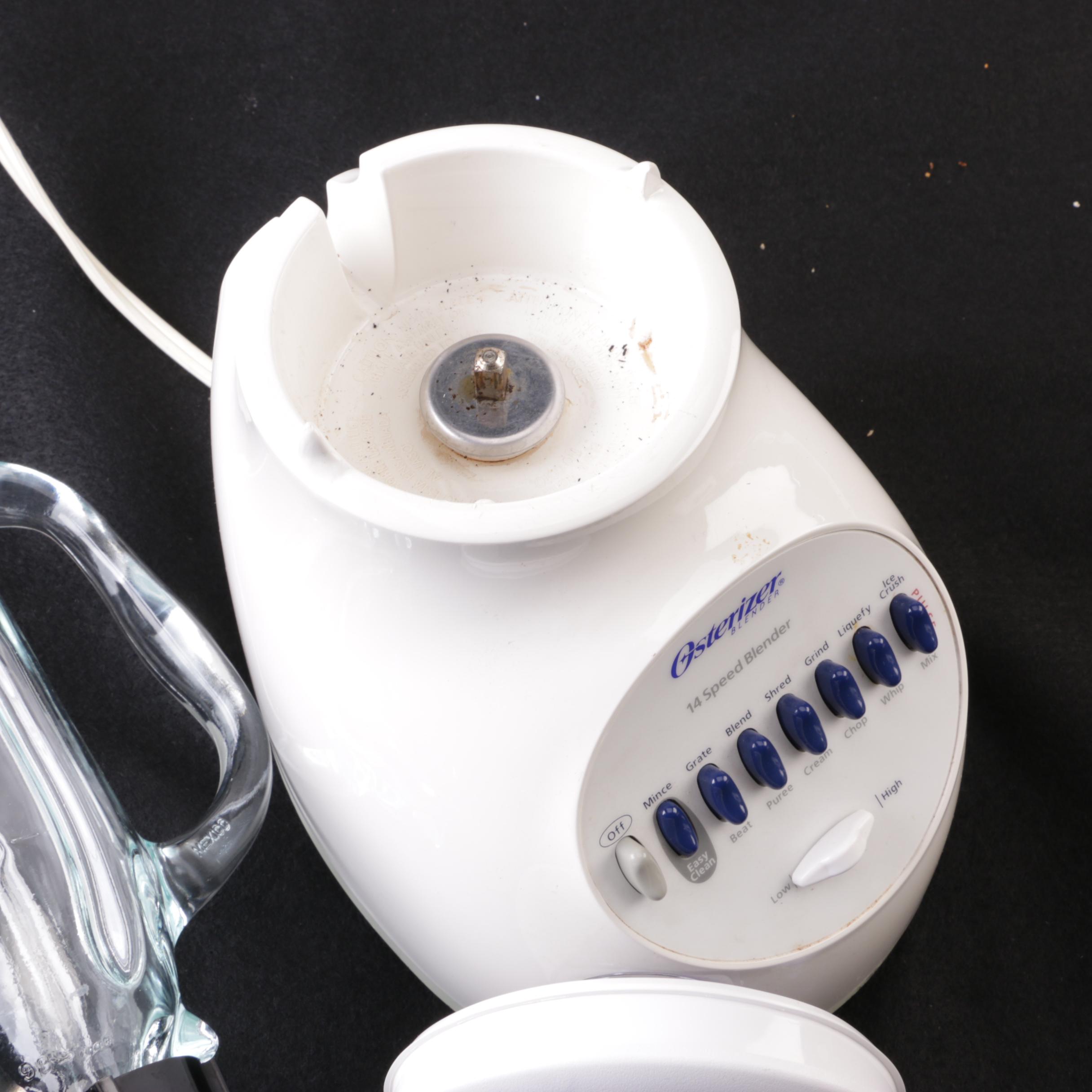 KitchenAid Toaster, Oster "Osterizer" Blender and Cuisinart Hand Mixer