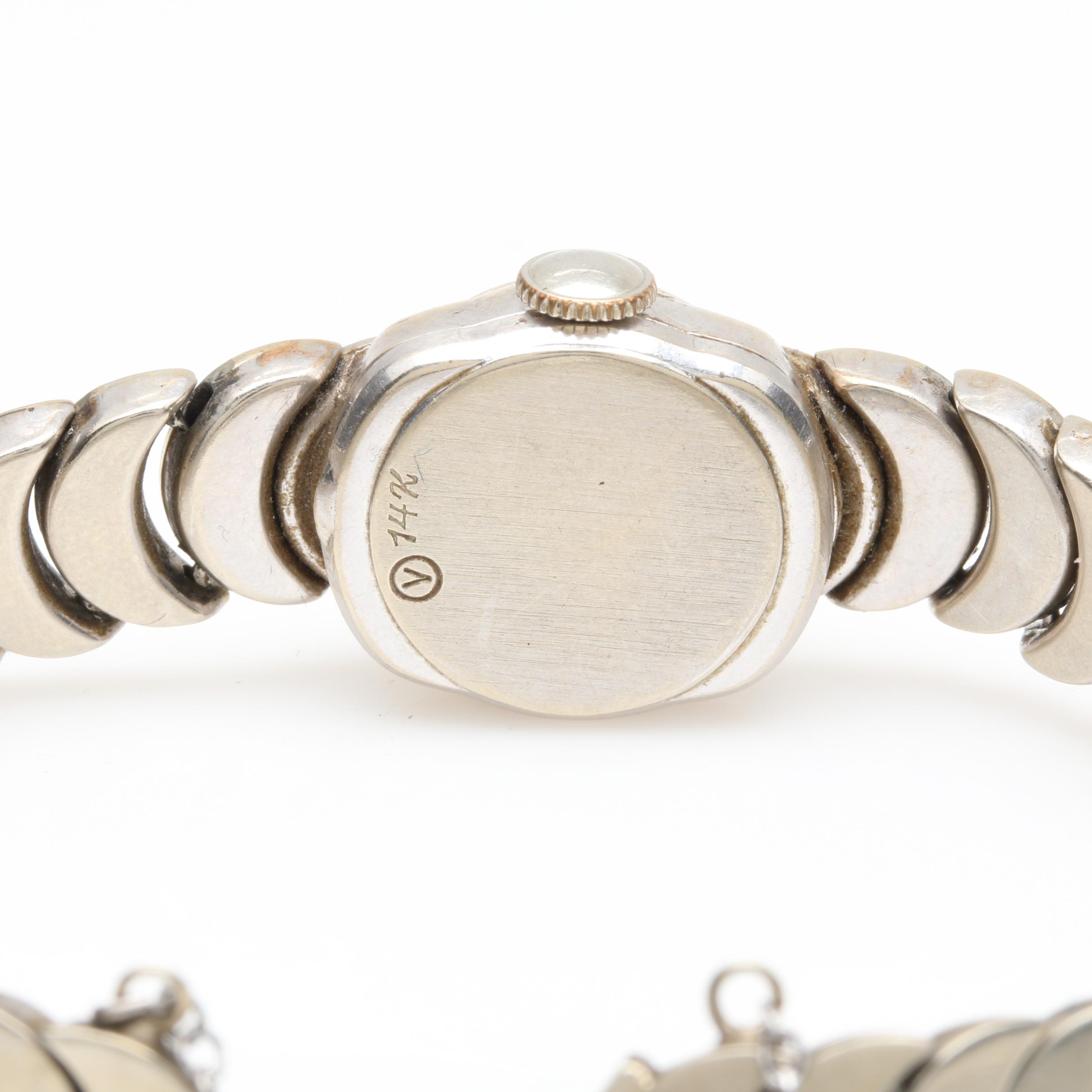 Geneva 14K White Gold Watch