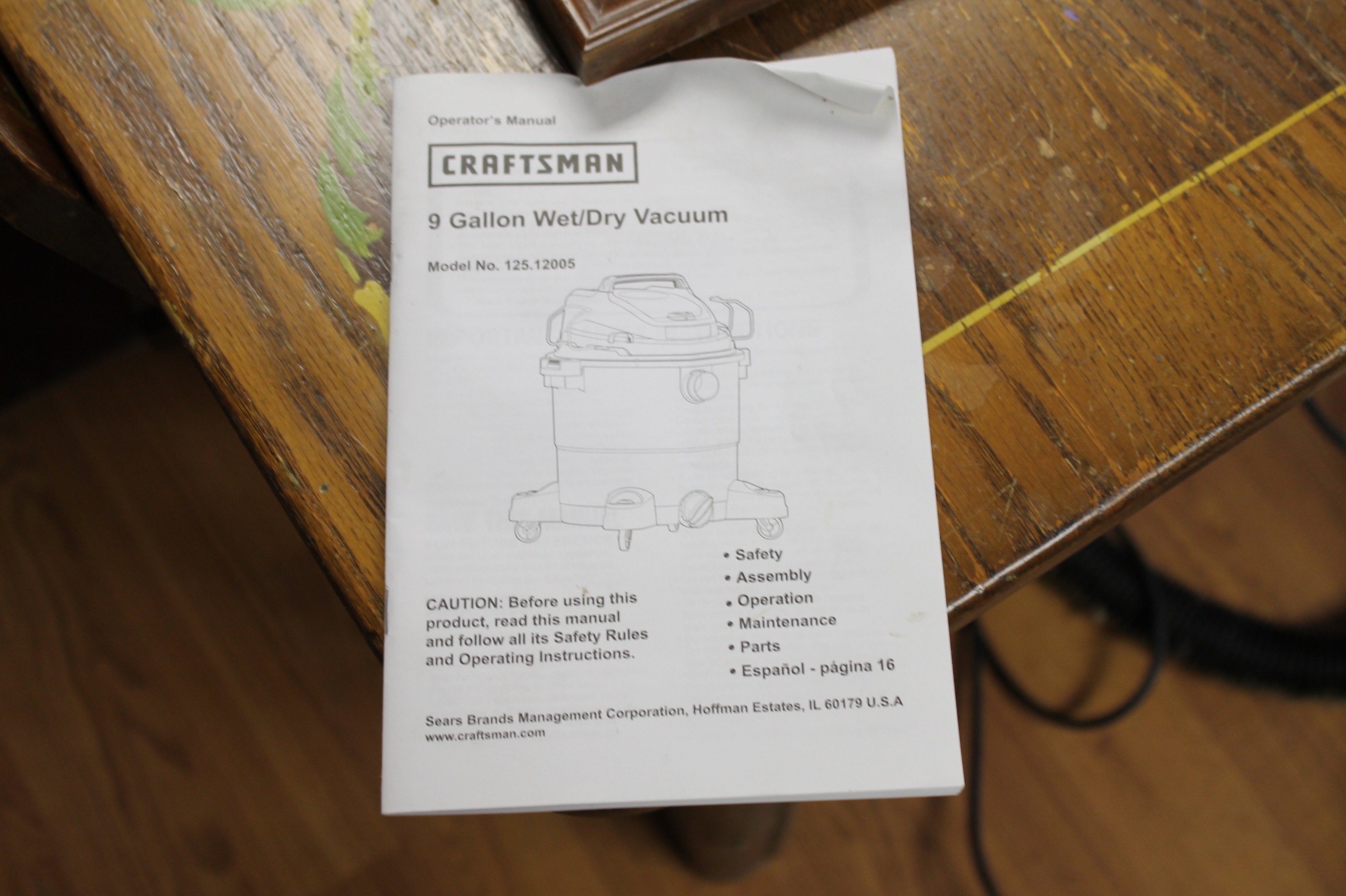 Craftsman Nine Gallon Wet/Dry Vacuum