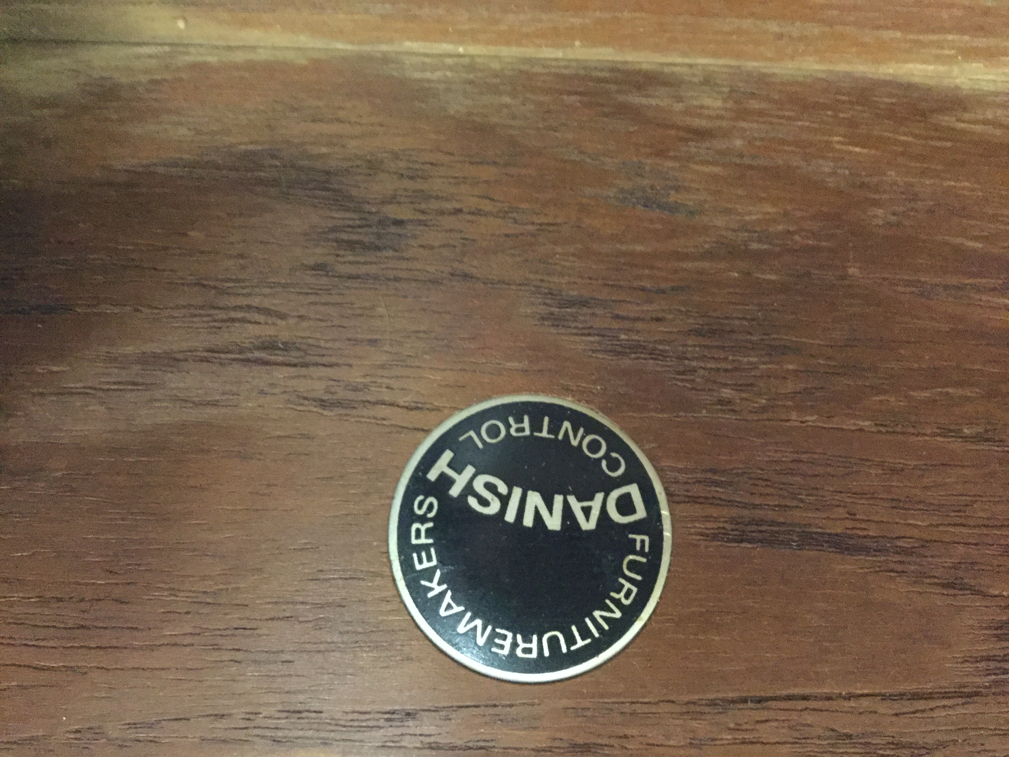 Danish Modern Teak Spinet Vanity