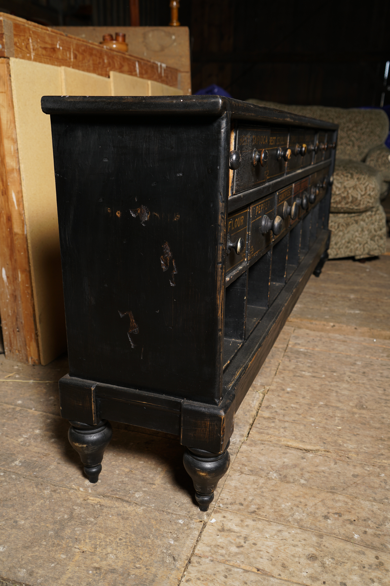 Antique General Store Spice Chest
