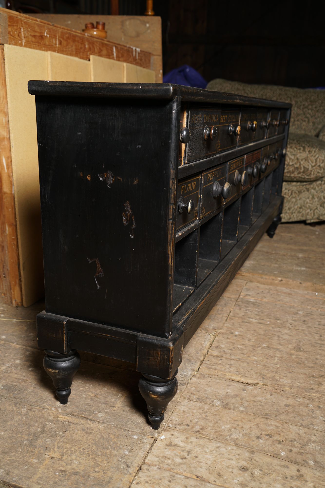 Antique General Store Spice Chest
