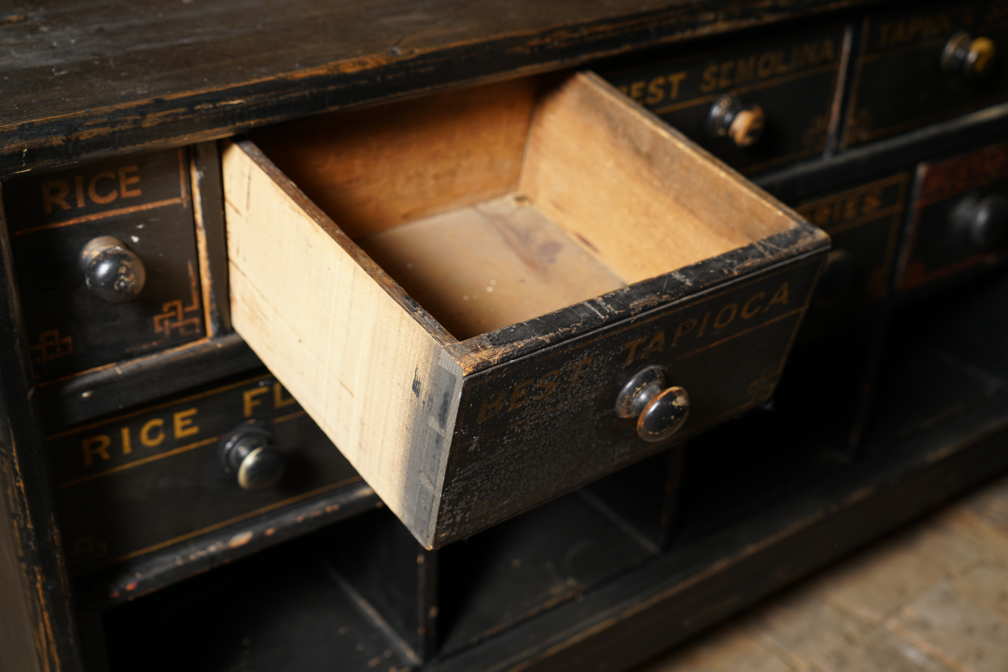 Antique General Store Spice Chest
