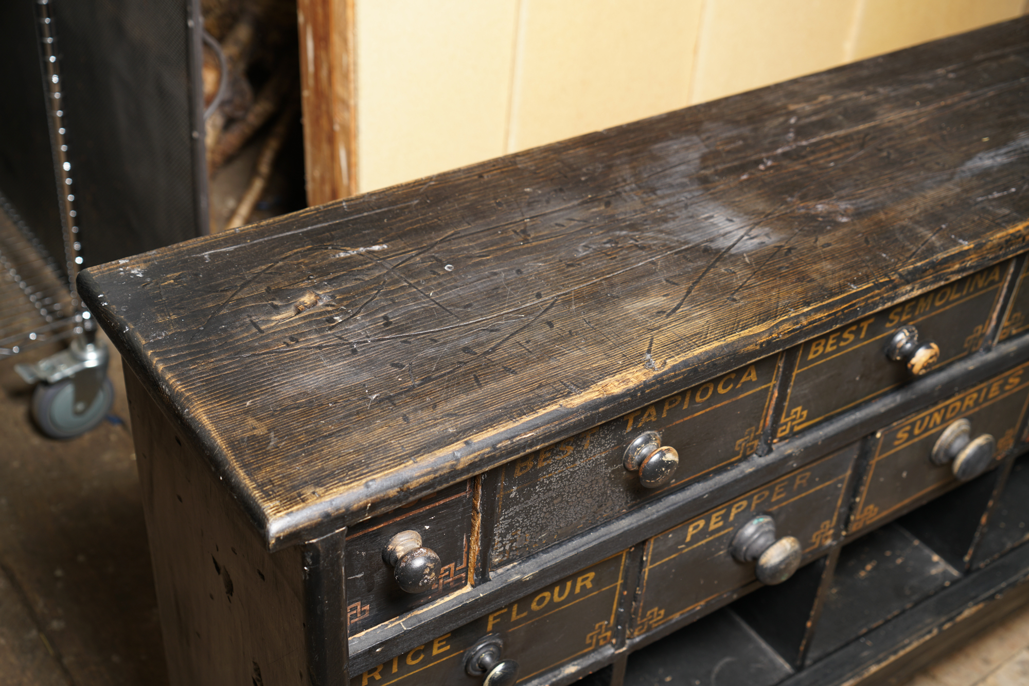 Antique General Store Spice Chest