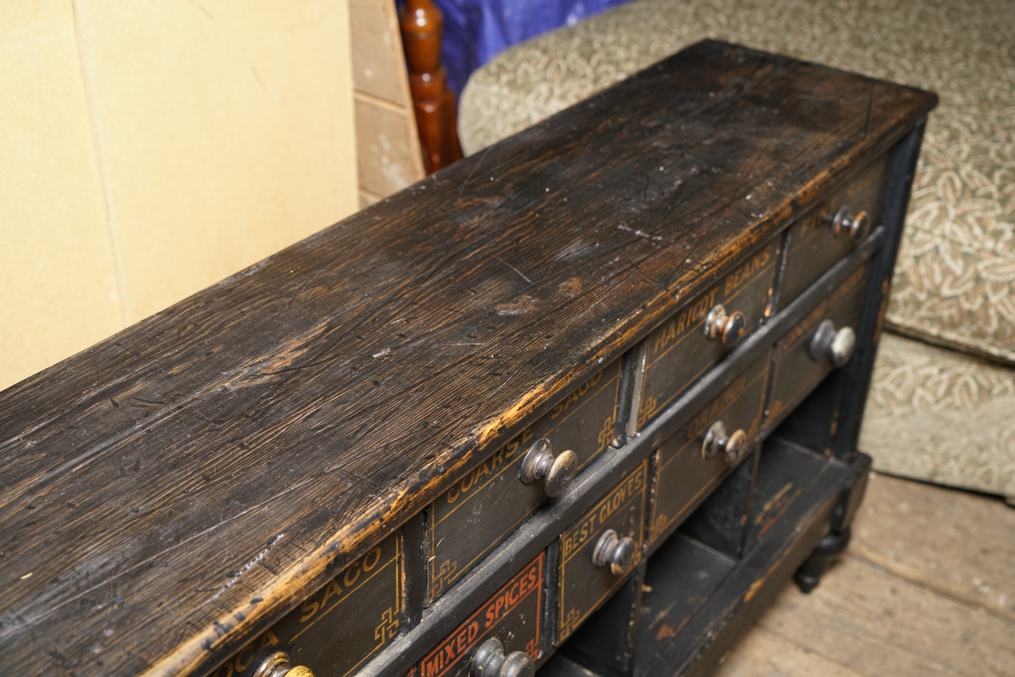 Antique General Store Spice Chest