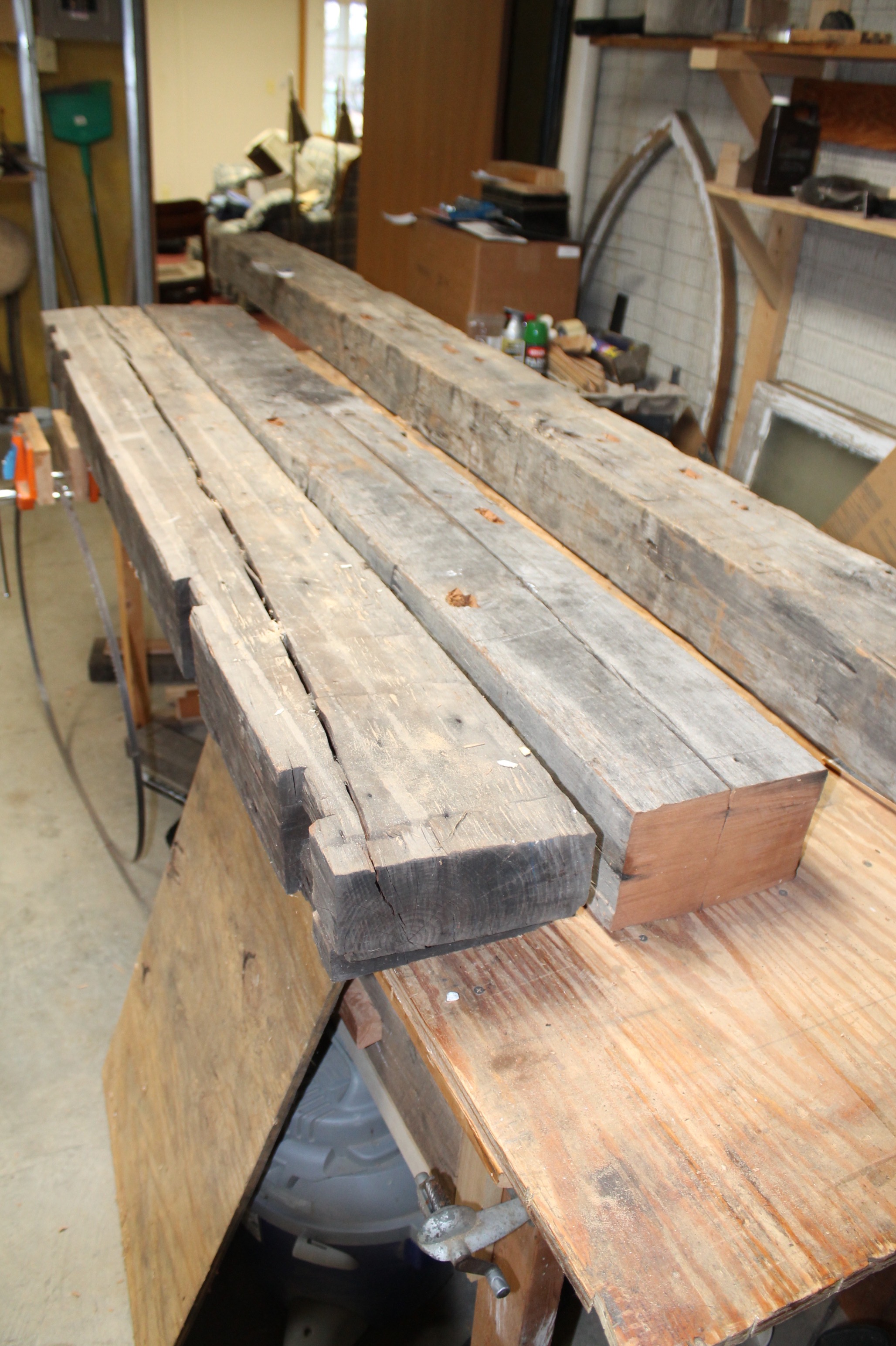 Reclaimed Heartwood Cherry Barn Beams