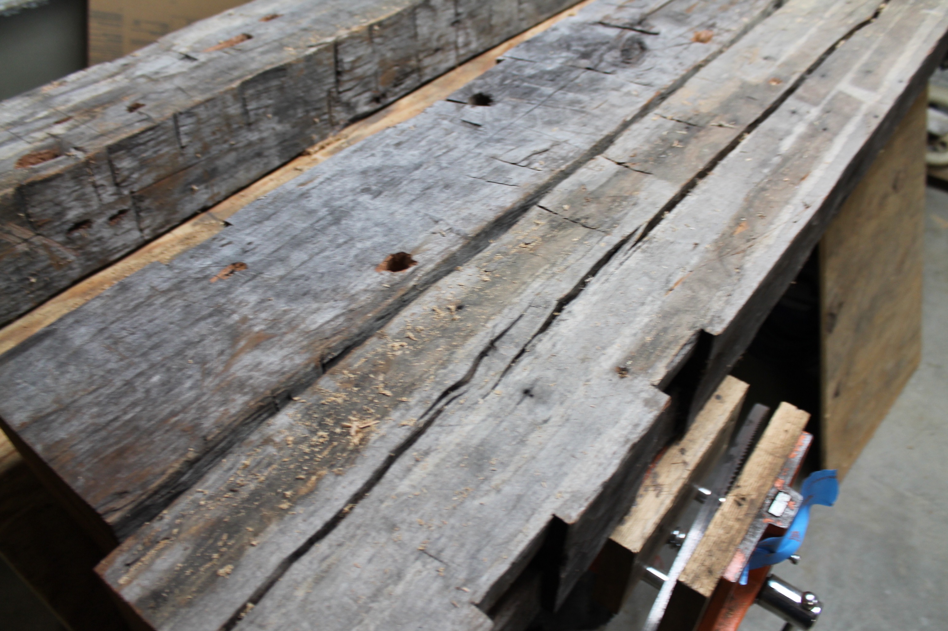 Reclaimed Heartwood Cherry Barn Beams