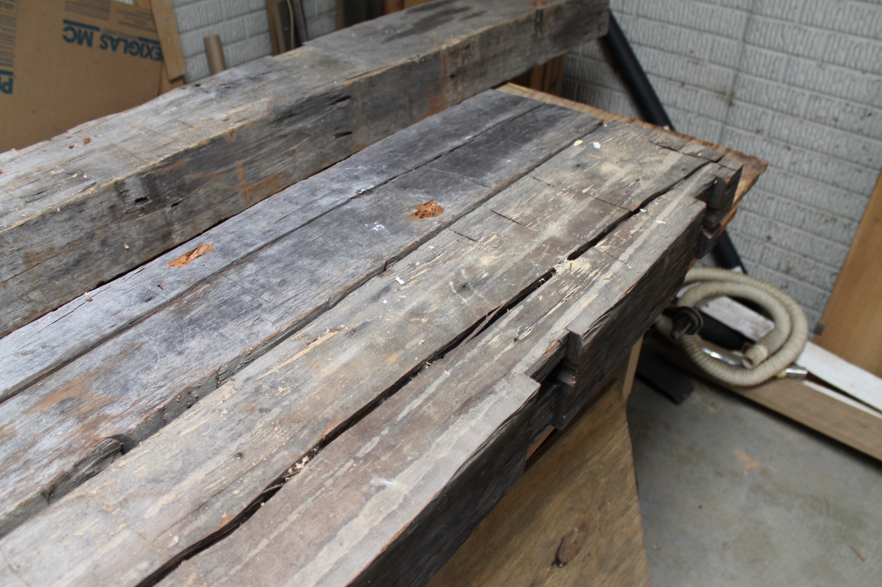 Reclaimed Heartwood Cherry Barn Beams