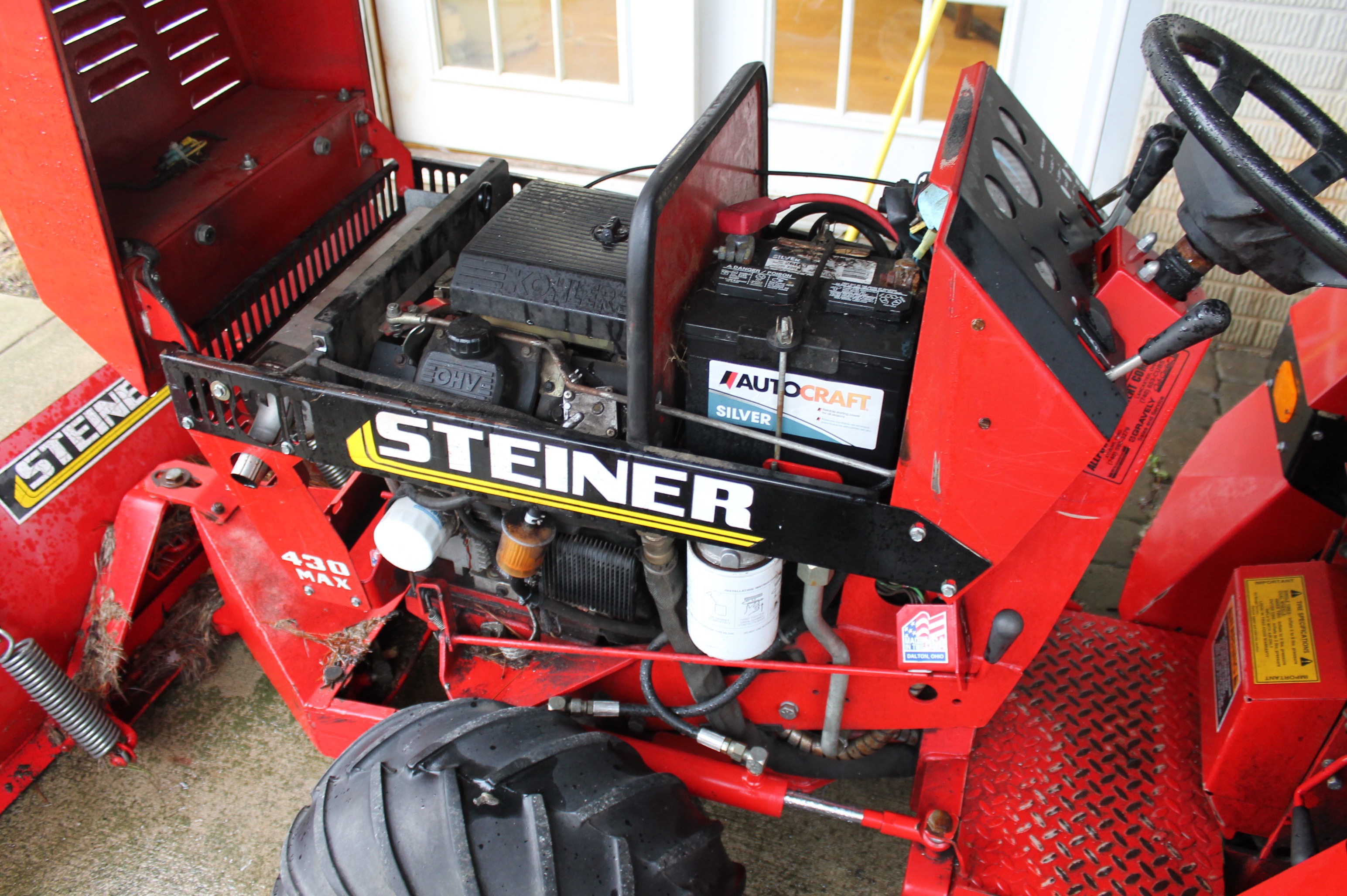 Steiner 430 Max Lawn Tractor with 60" Cutting Deck and Dozer Blade