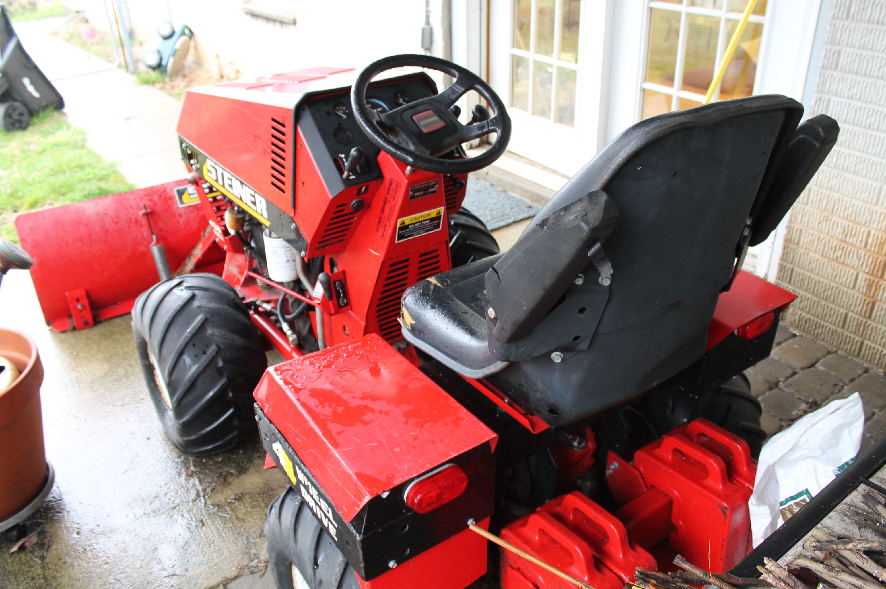 Steiner 430 Max Lawn Tractor with 60" Cutting Deck and Dozer Blade