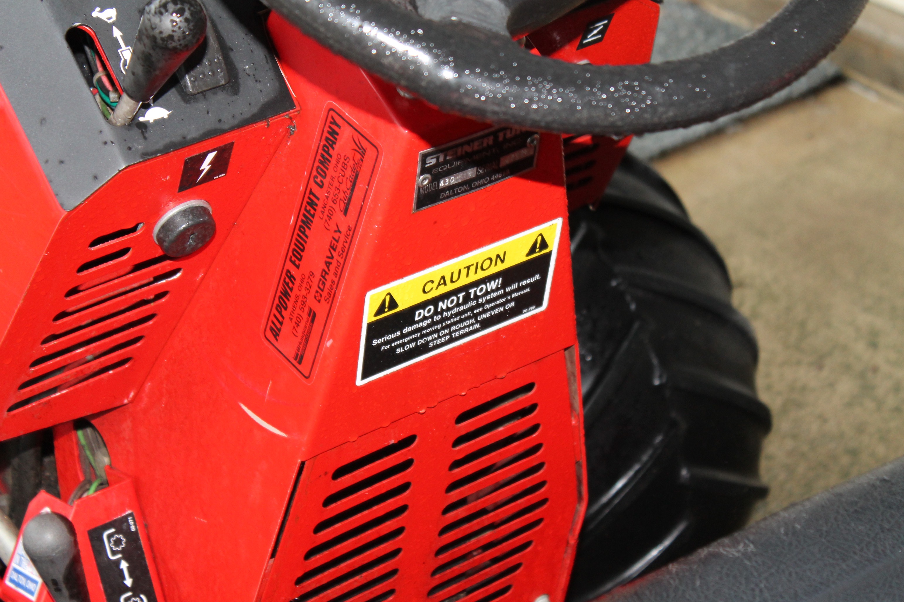 Steiner 430 Max Lawn Tractor with 60" Cutting Deck and Dozer Blade