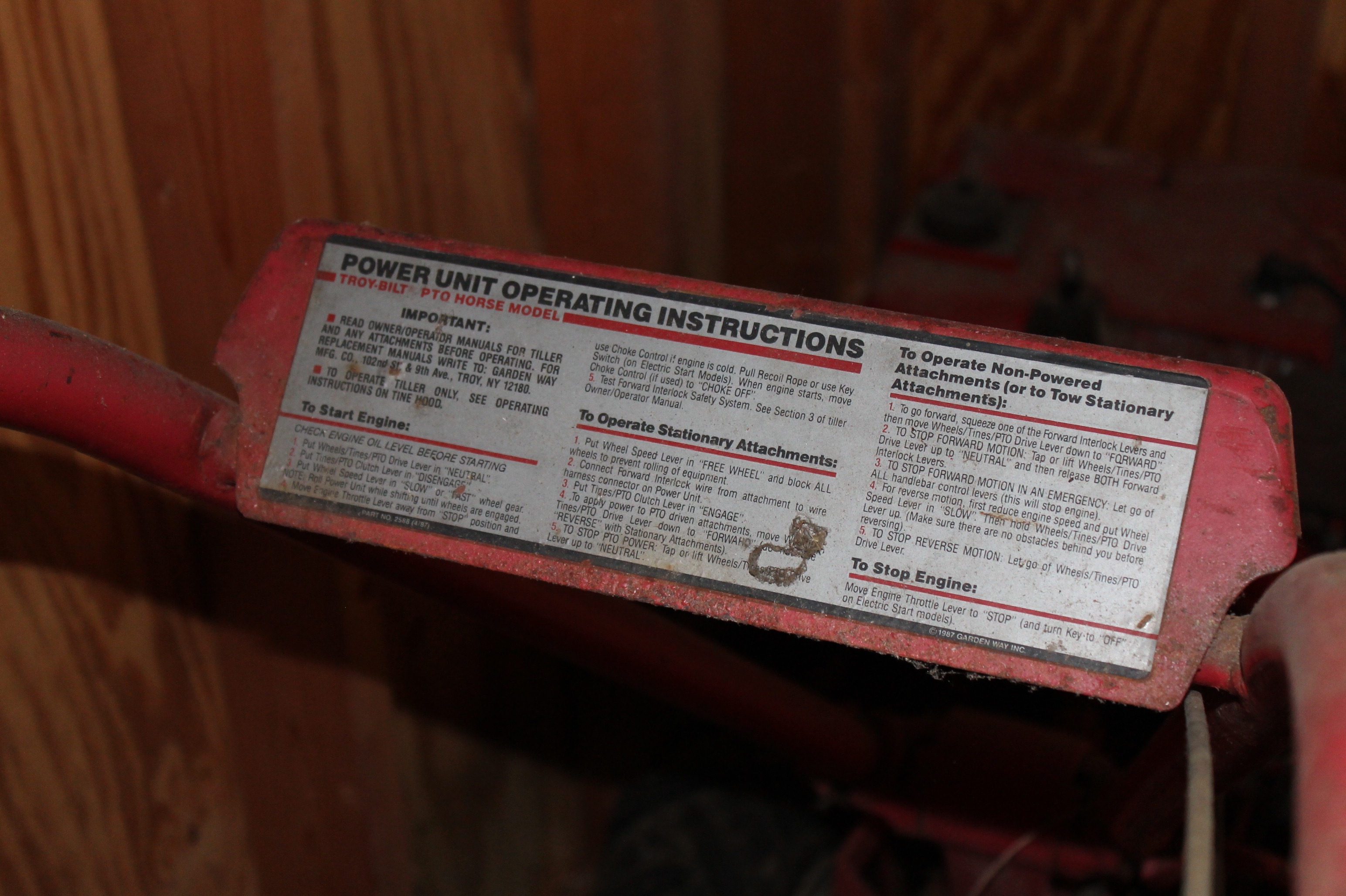 Troy-Bilt Horse Rota-Tiller