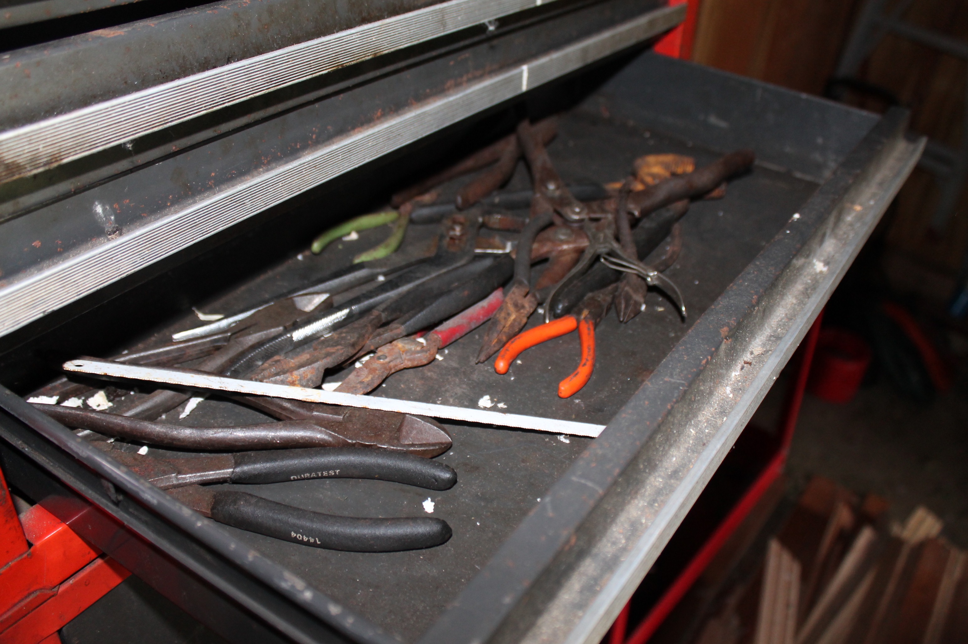 Craftsman Three Piece Tool Chest with Tools and Utility Cart