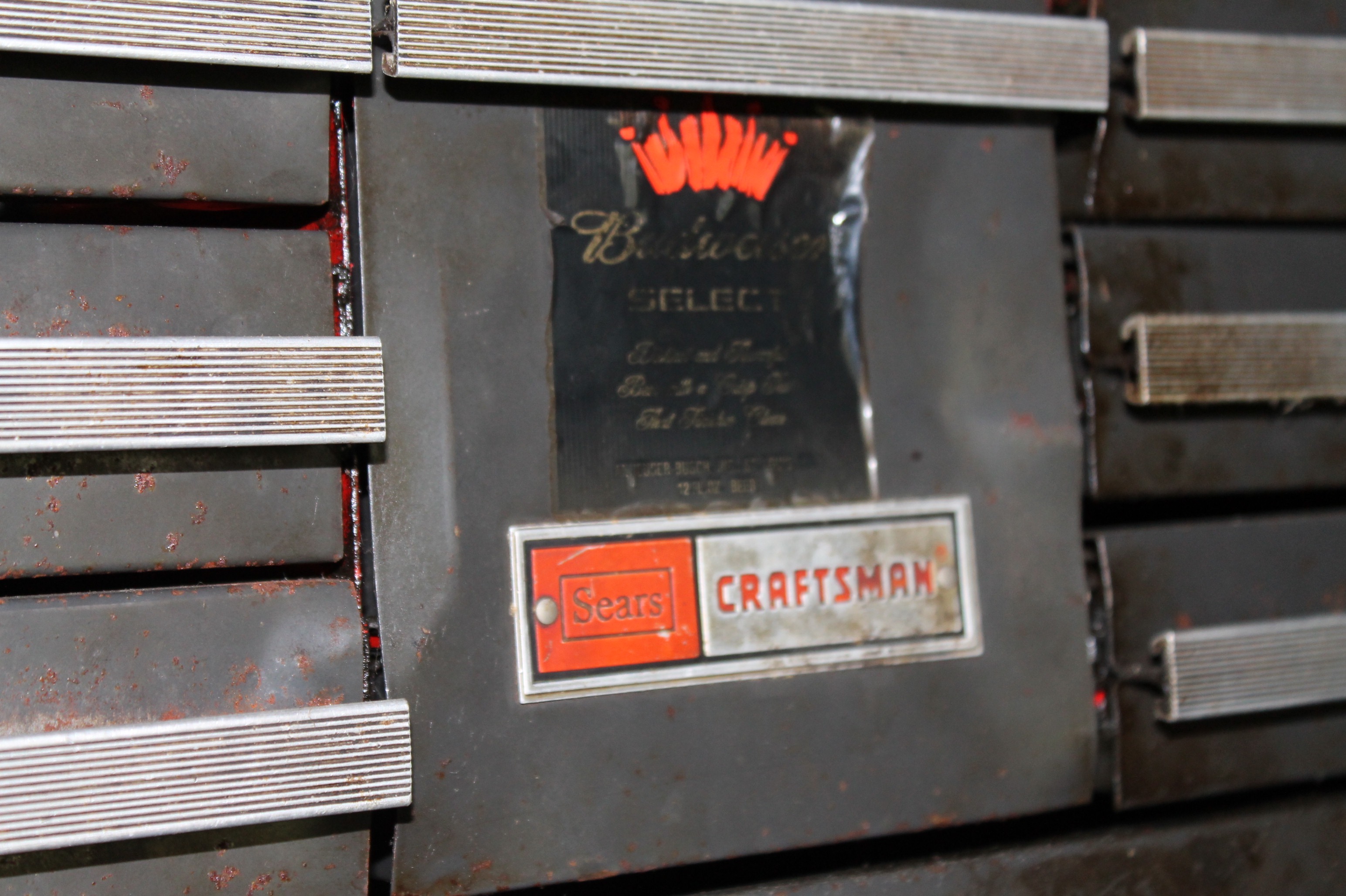 Craftsman Three Piece Tool Chest with Tools and Utility Cart