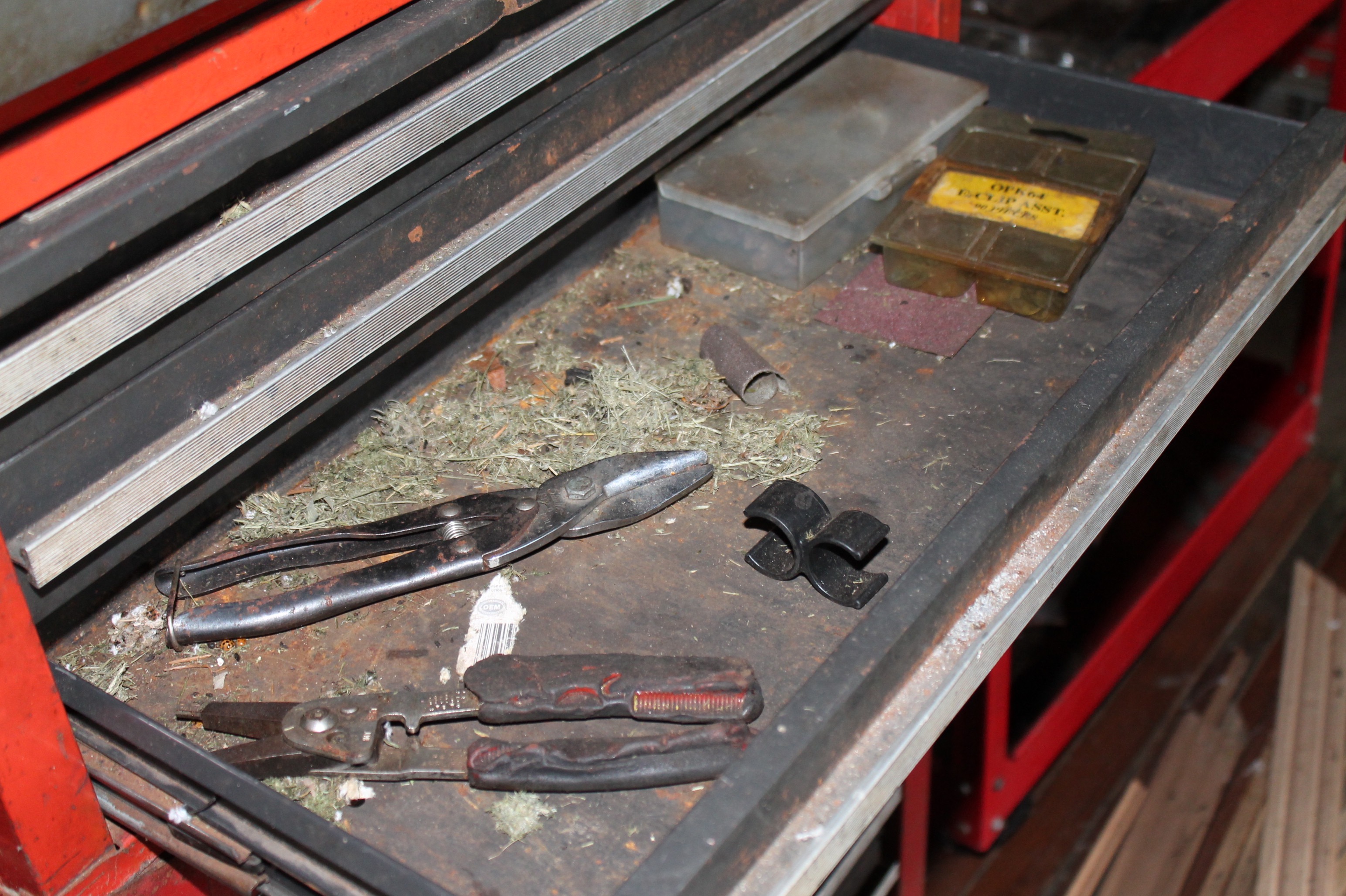 Craftsman Three Piece Tool Chest with Tools and Utility Cart