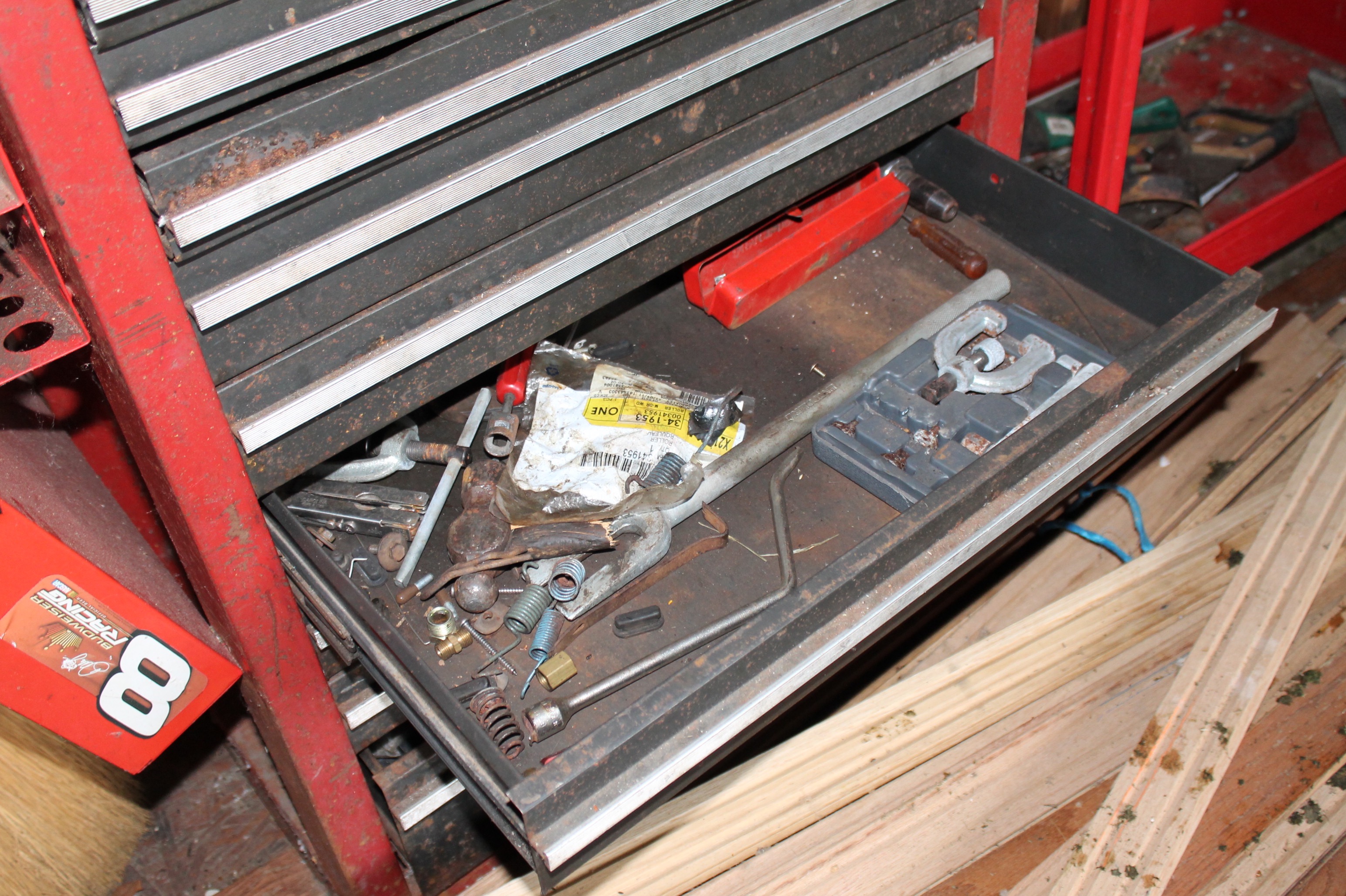 Craftsman Three Piece Tool Chest with Tools and Utility Cart