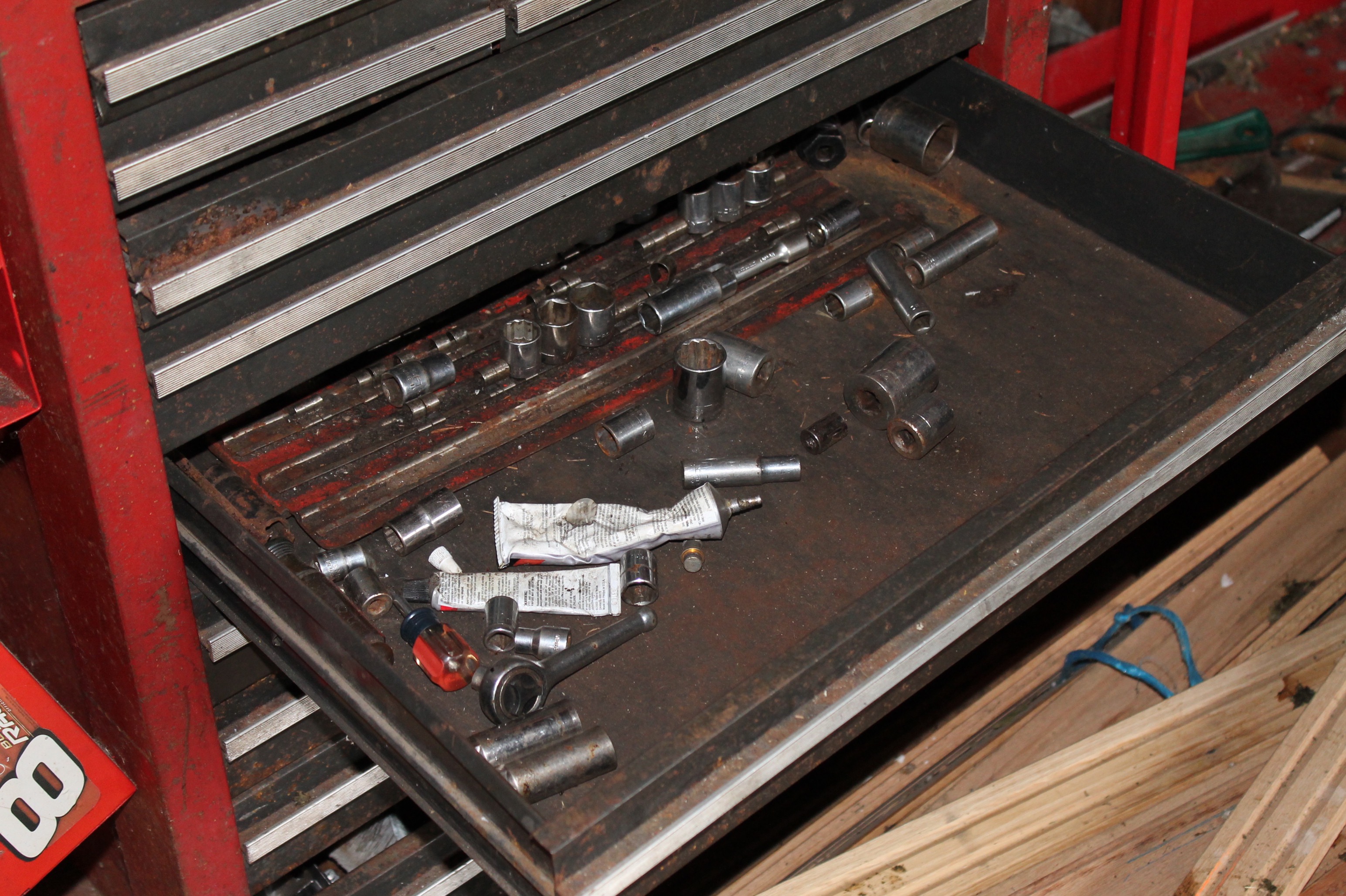 Craftsman Three Piece Tool Chest with Tools and Utility Cart