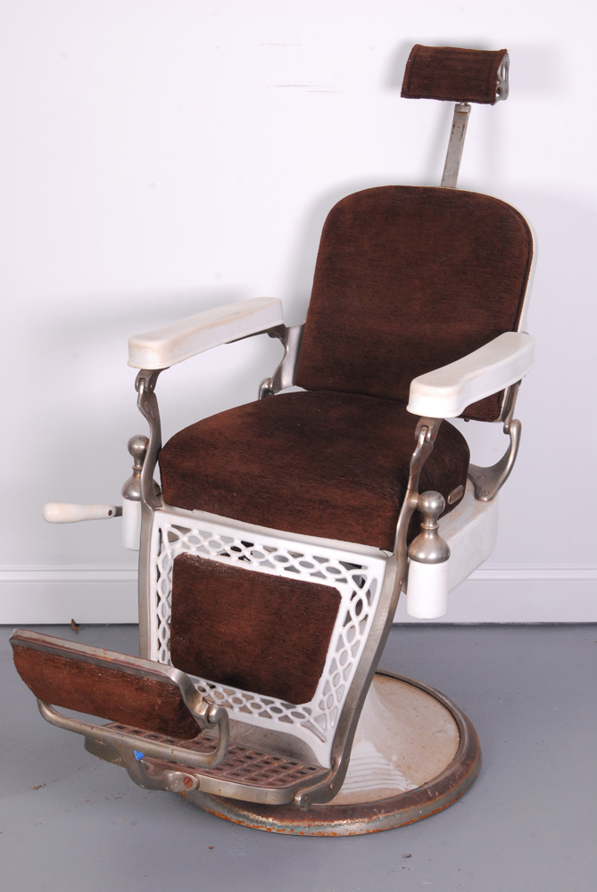 Circa 1950s Barber Chair by Emil J. Paidar