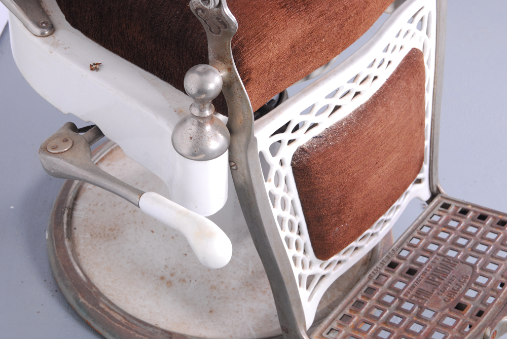 Circa 1950s Barber Chair by Emil J. Paidar