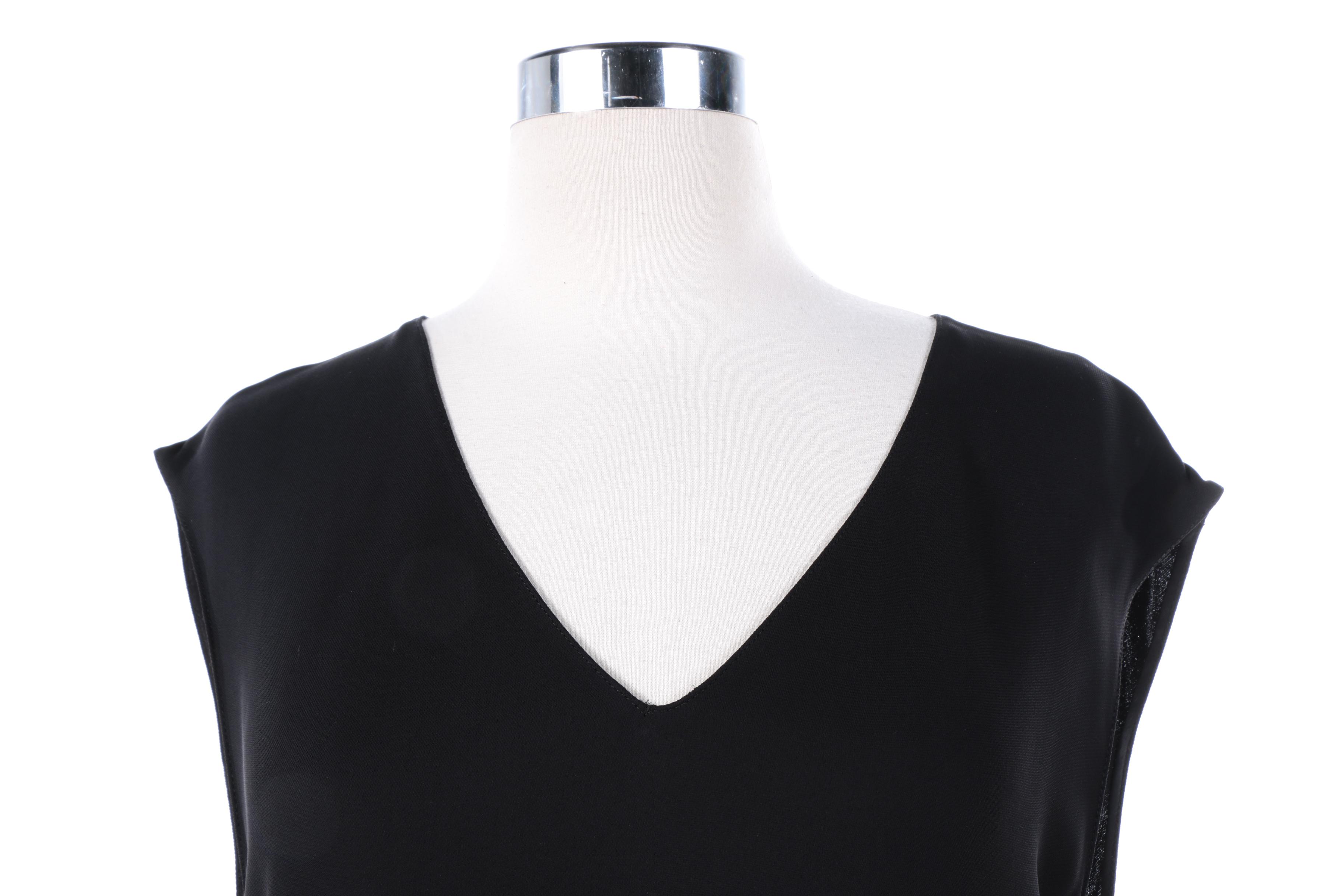 Zara Woman Black Chain Fringe Top