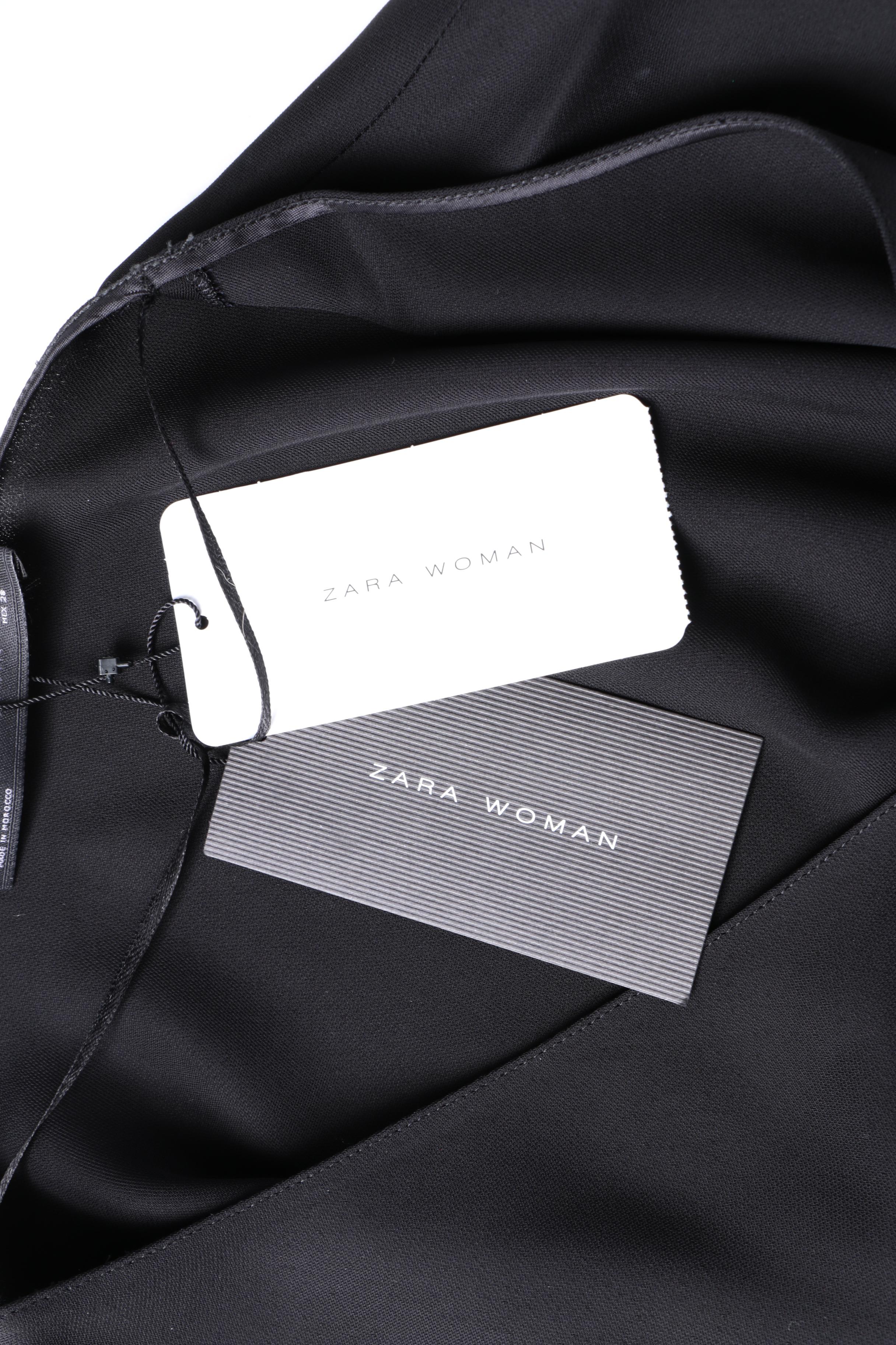 Zara Woman Black Chain Fringe Top