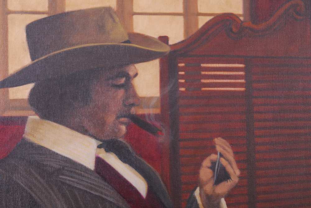 Pritchard Oil Painting of Western Saloon Scene