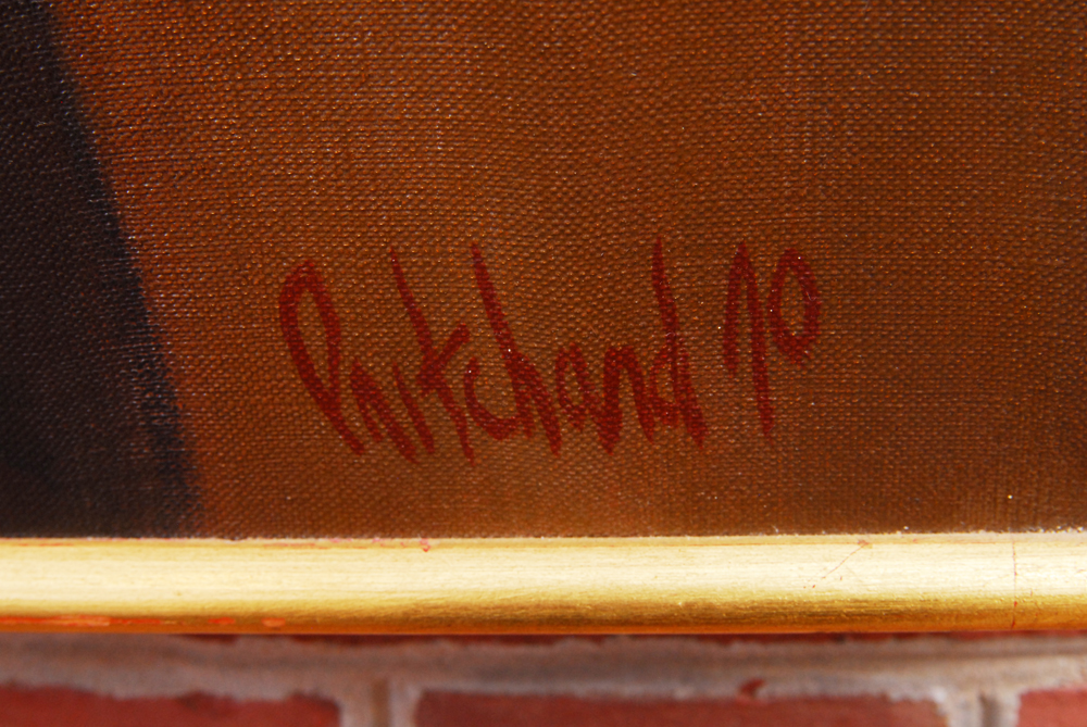 Pritchard Oil Painting of Western Saloon Scene