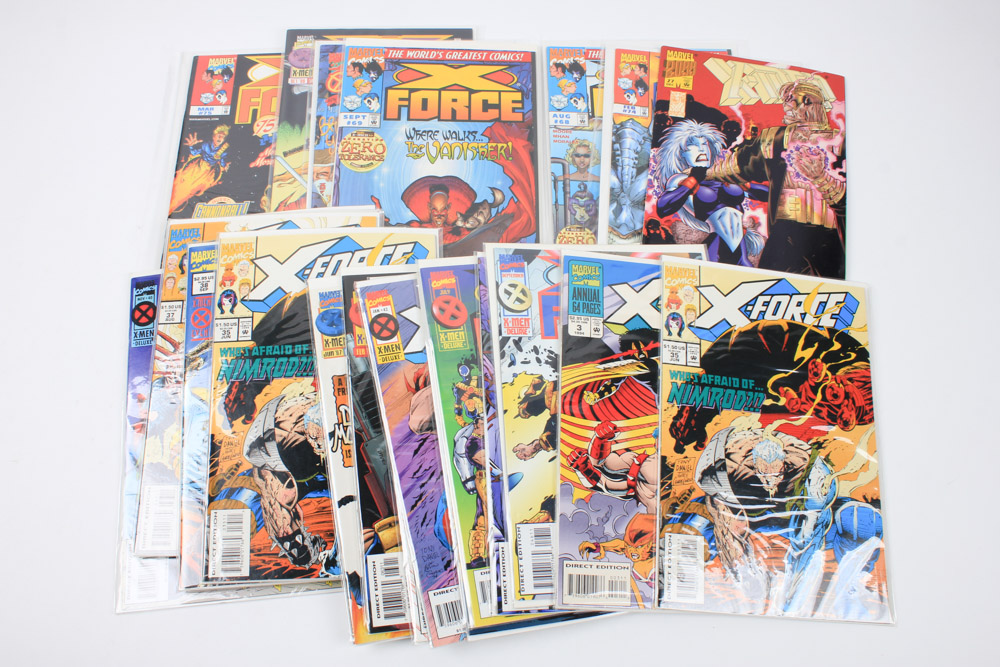 Modern Age "X-Force" Comics Featuring Deadpool Appearances