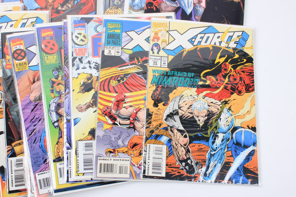 Modern Age "X-Force" Comics Featuring Deadpool Appearances