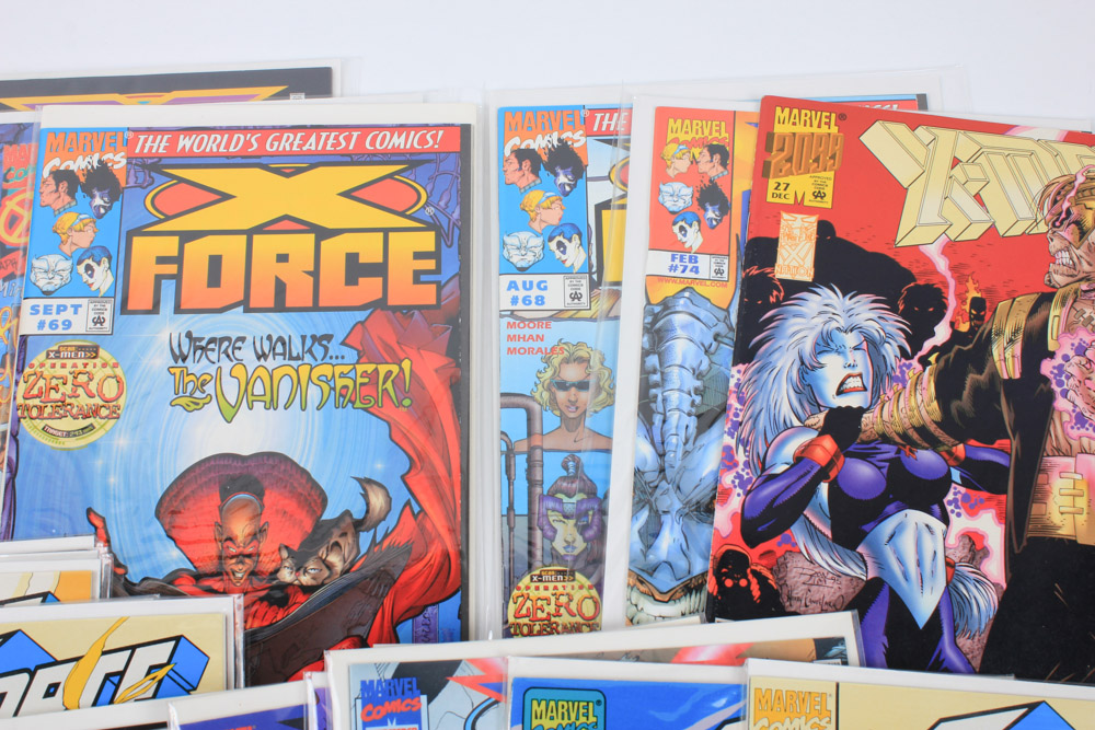 Modern Age "X-Force" Comics Featuring Deadpool Appearances