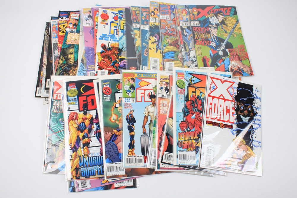 Modern Age "X-Force" Comics Featuring Deadpool Appearances