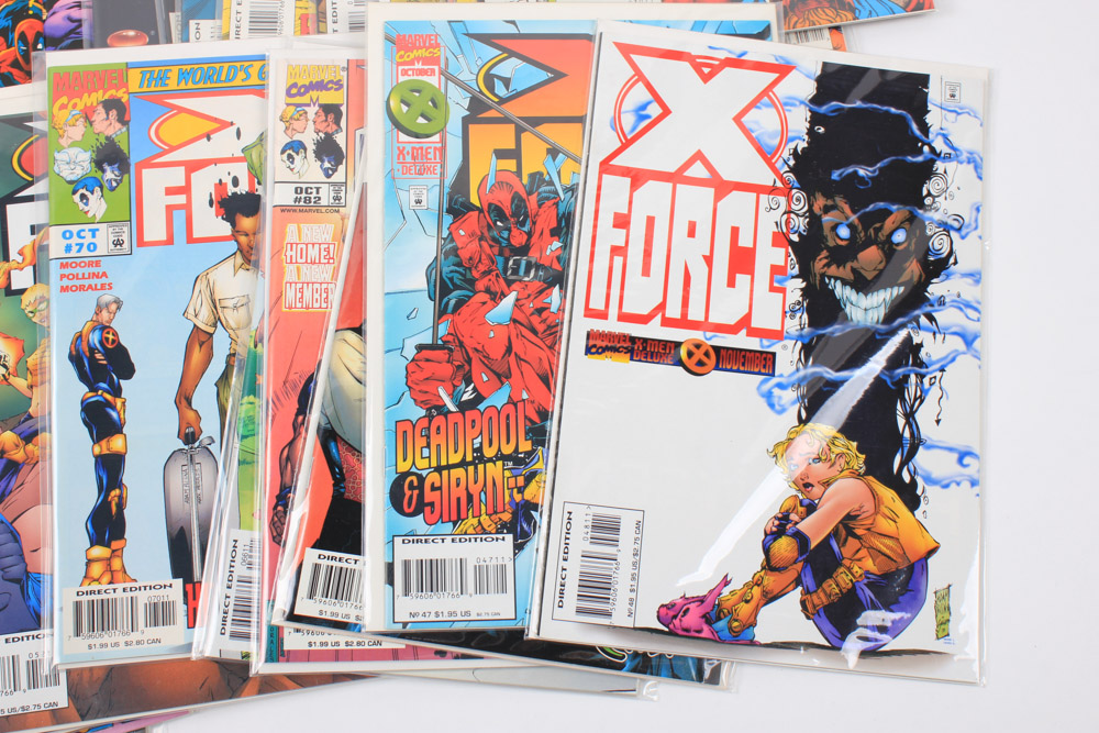 Modern Age "X-Force" Comics Featuring Deadpool Appearances